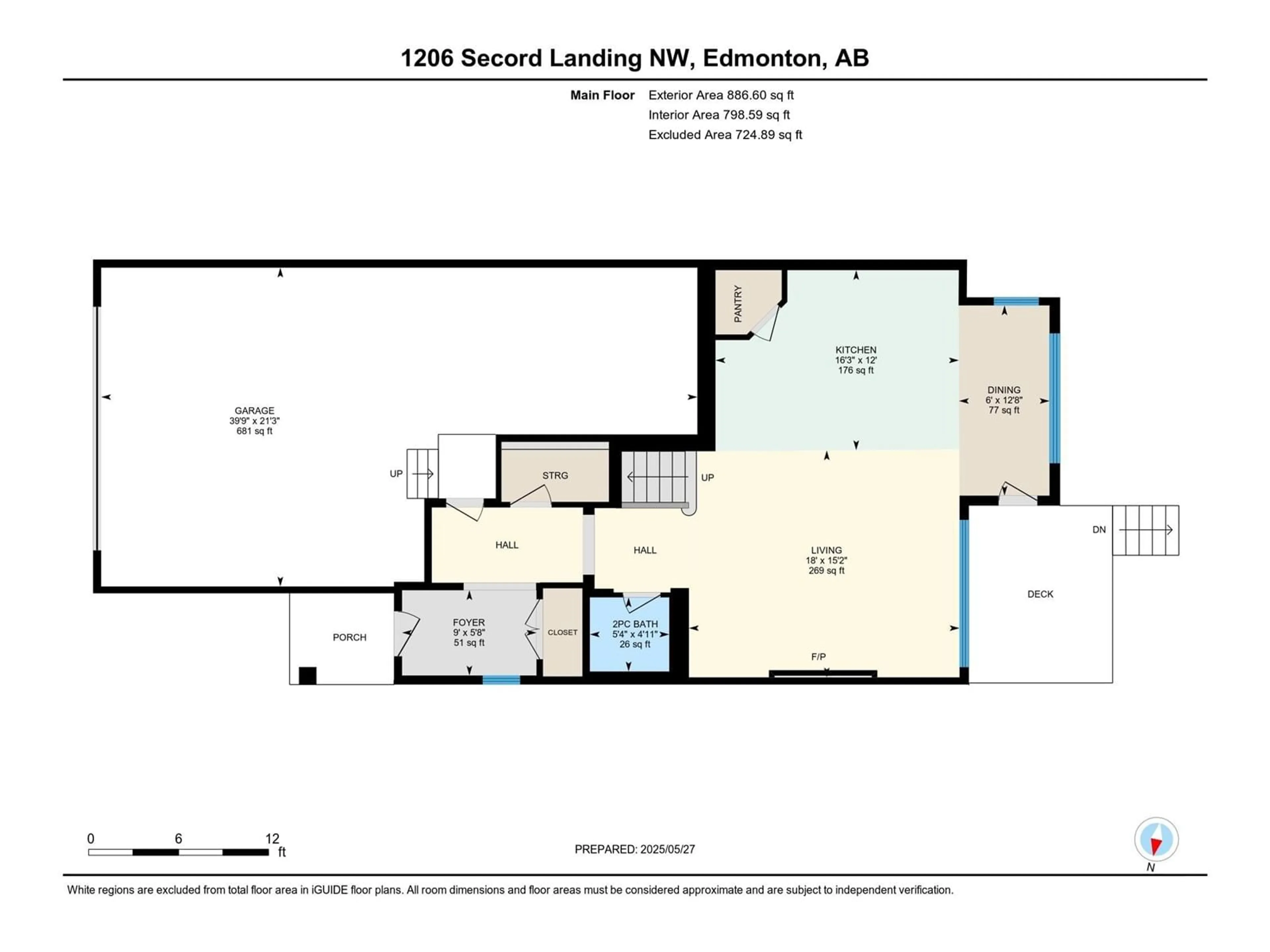 Floor plan for NW - 1206 SECORD LD, Edmonton Alberta T5T4N3