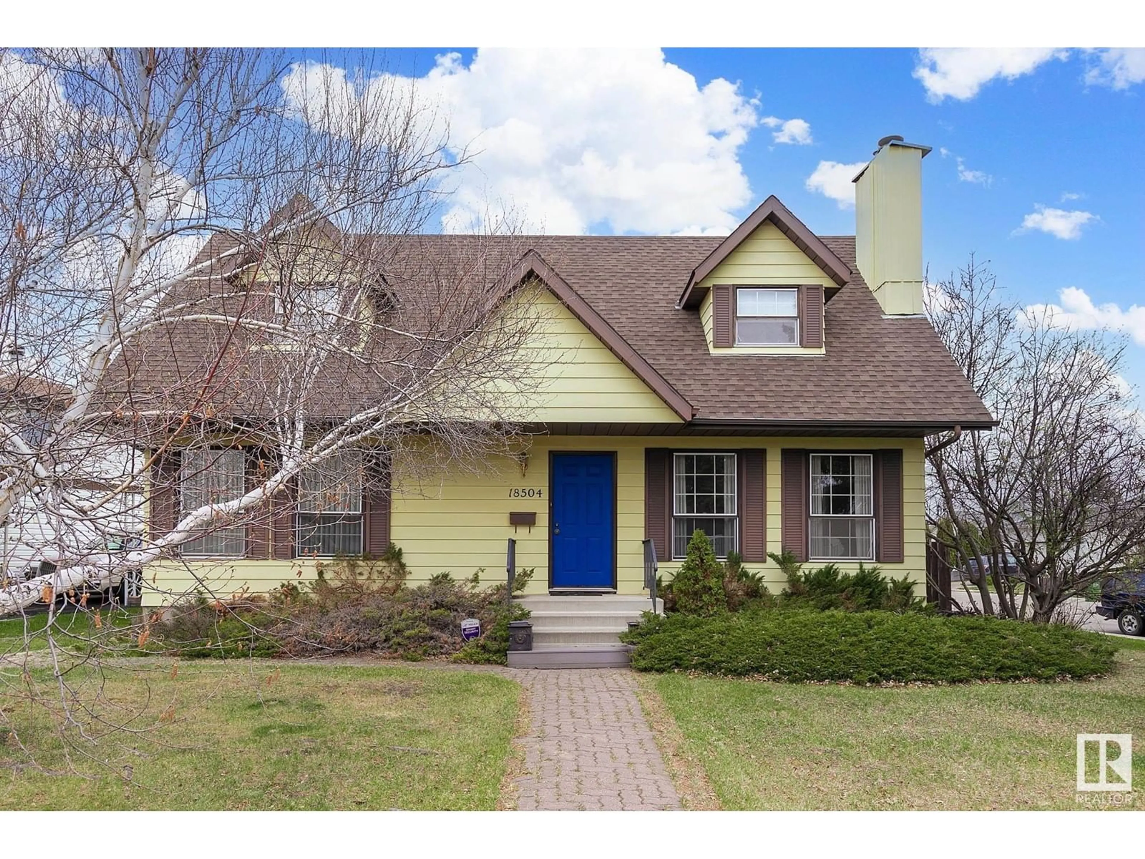 Home with brick exterior material, street for 18504 71 AV, Edmonton Alberta T5T2S3