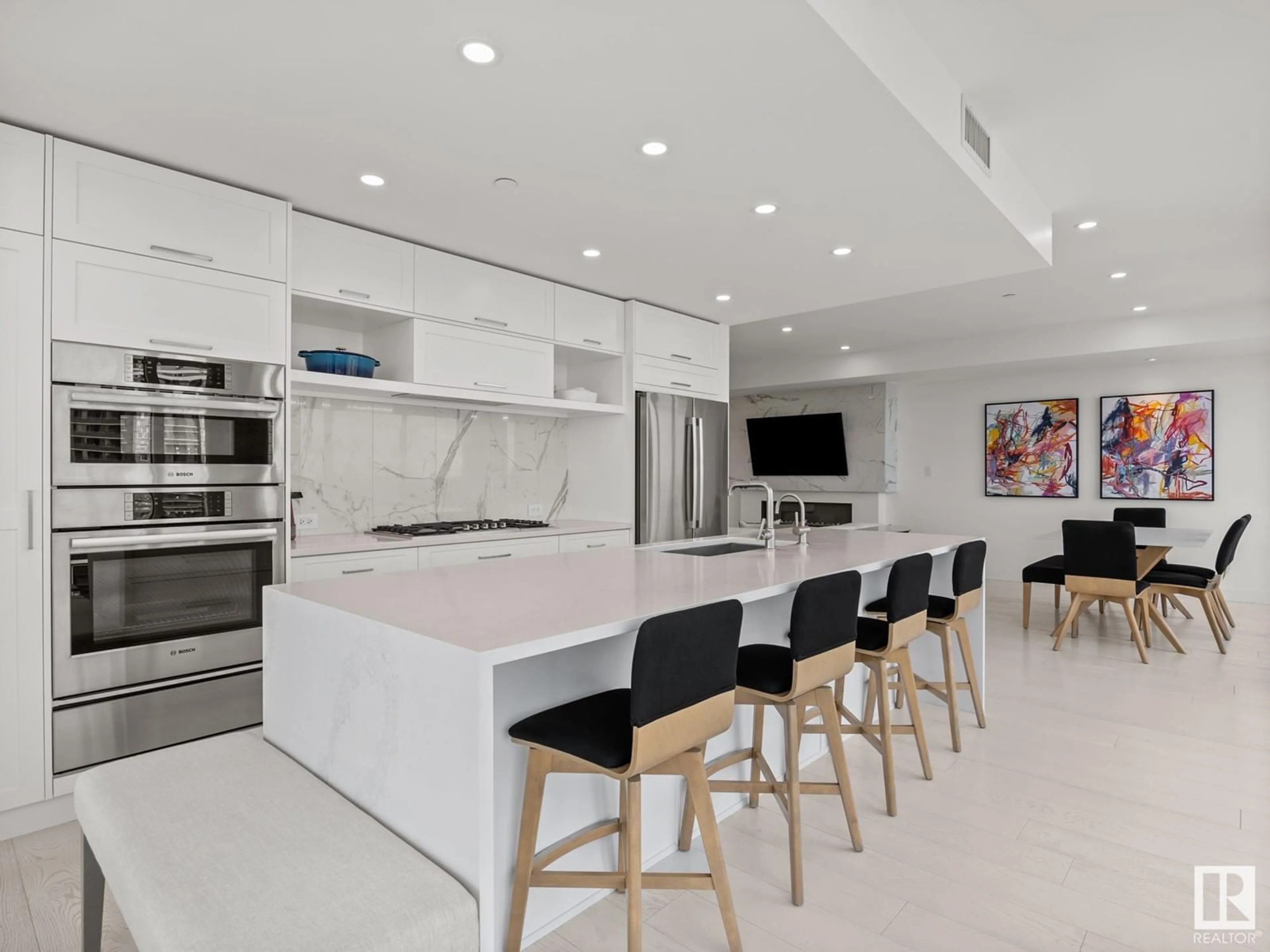 Contemporary kitchen, ceramic/tile floor for #605 - 14105 WEST BLOCK DR, Edmonton Alberta T5N1L5