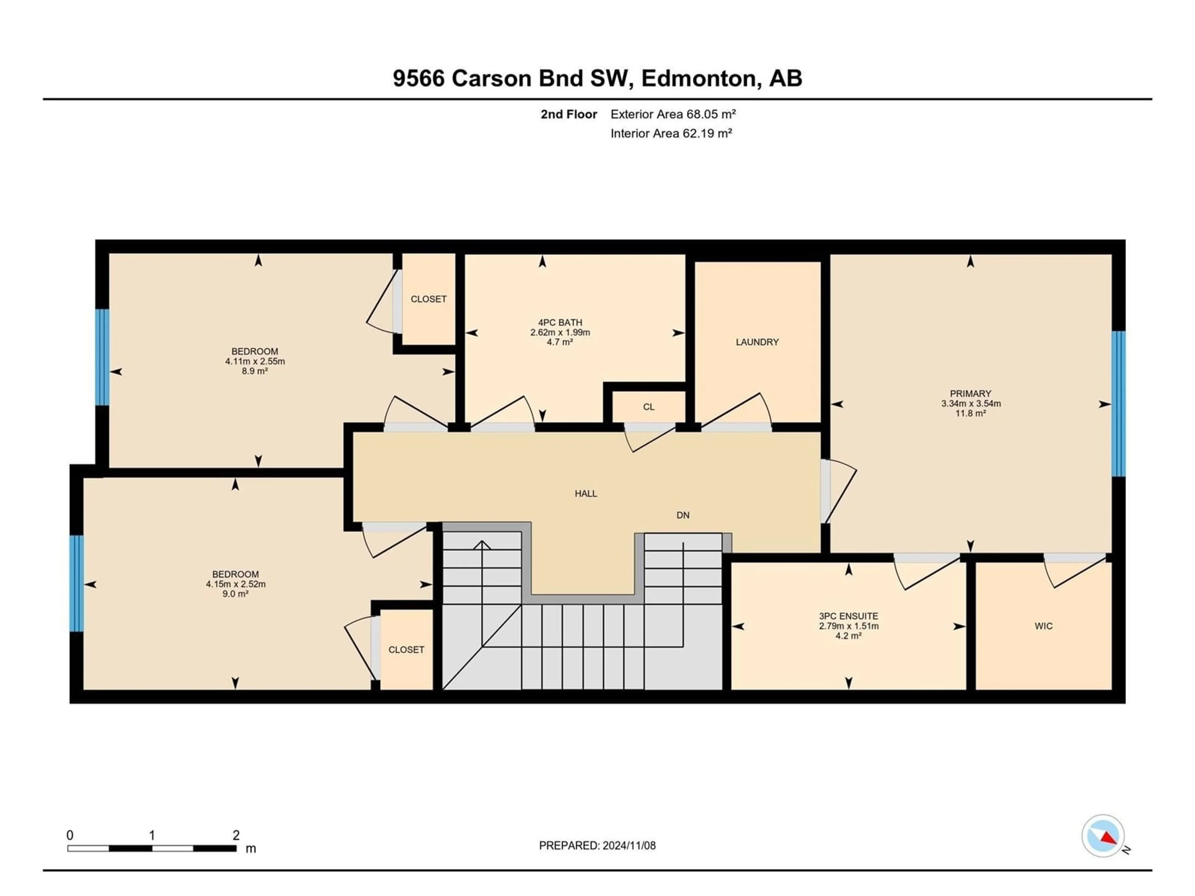 Floor plan for SW - 9566 CARSON BEND BN, Edmonton Alberta T6W5H6