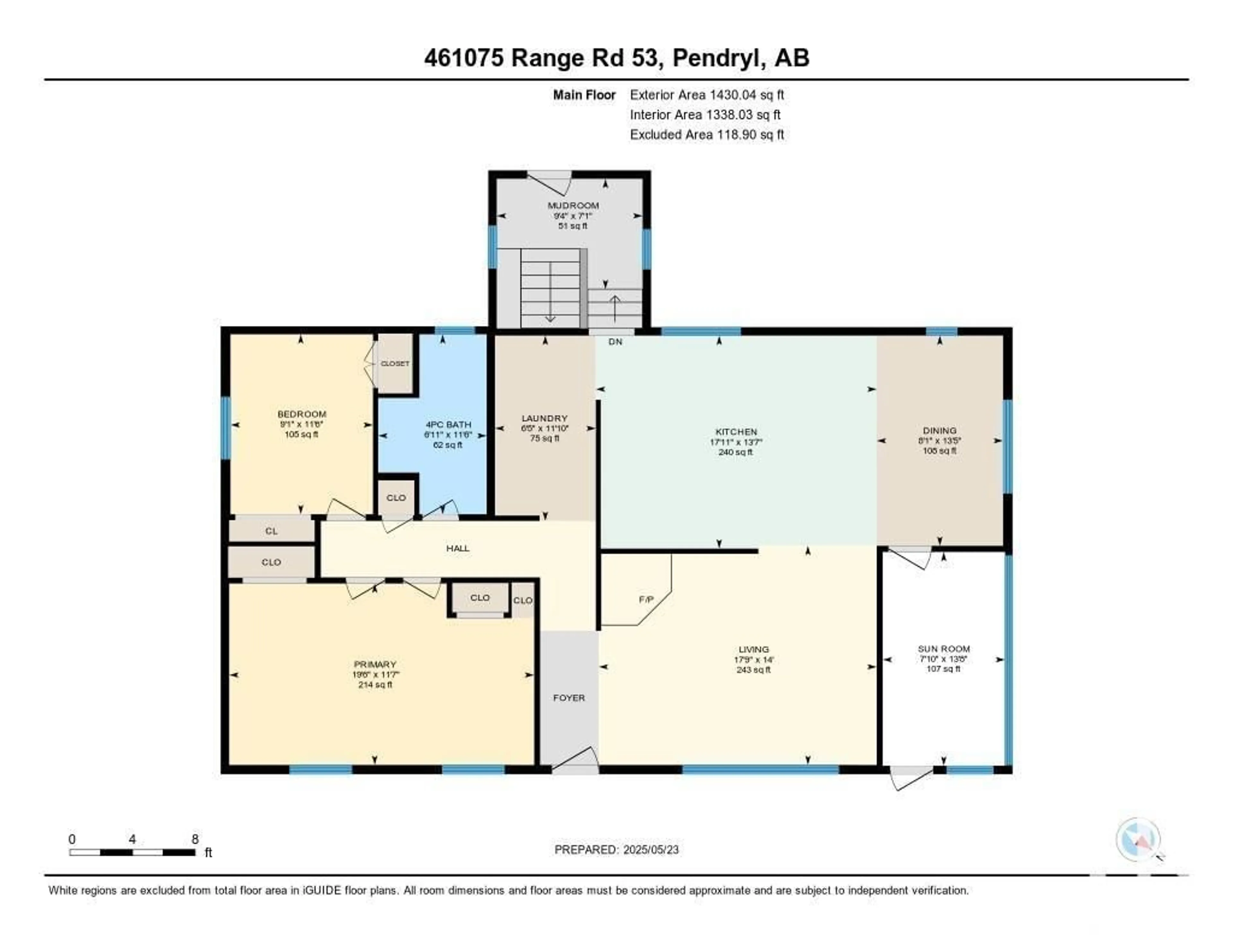 Floor plan for 461075 RR 53, Rural Wetaskiwin County Alberta T0C2X0