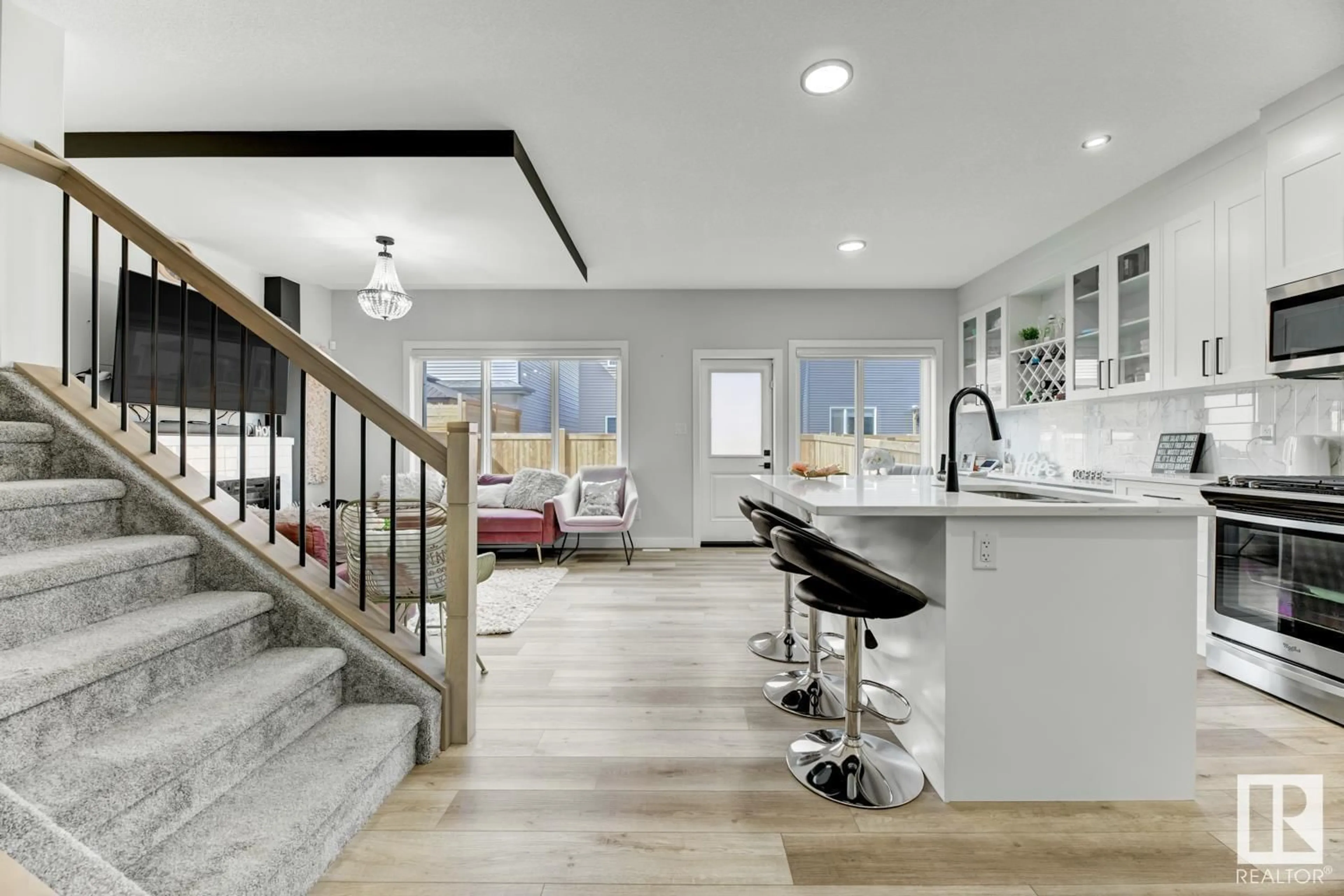 Open concept kitchen, unknown for 19744 28 AV, Edmonton Alberta T6M1M1