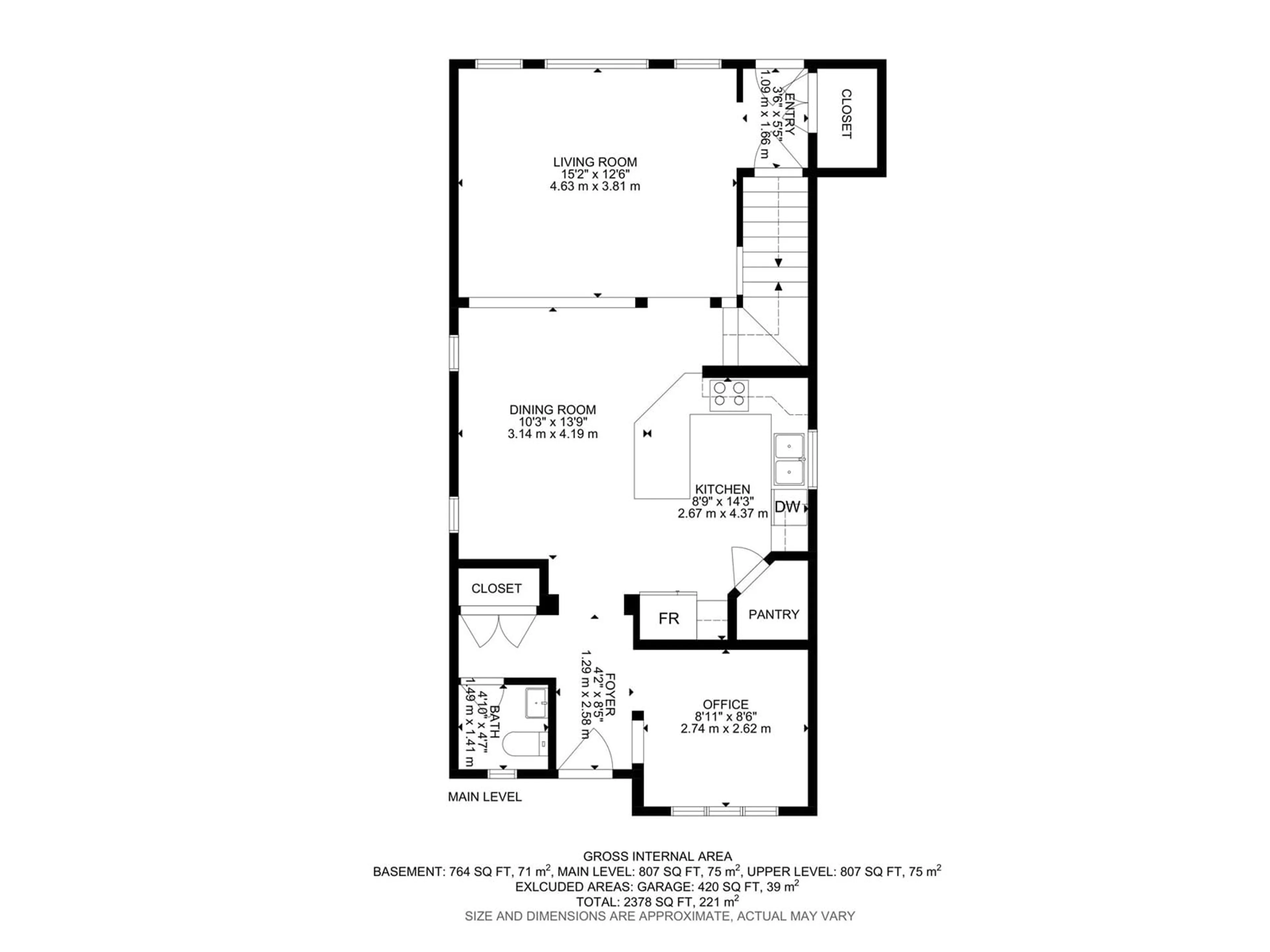 Floor plan for 1171 CHAPPELLE BV, Edmonton Alberta T6W2E9