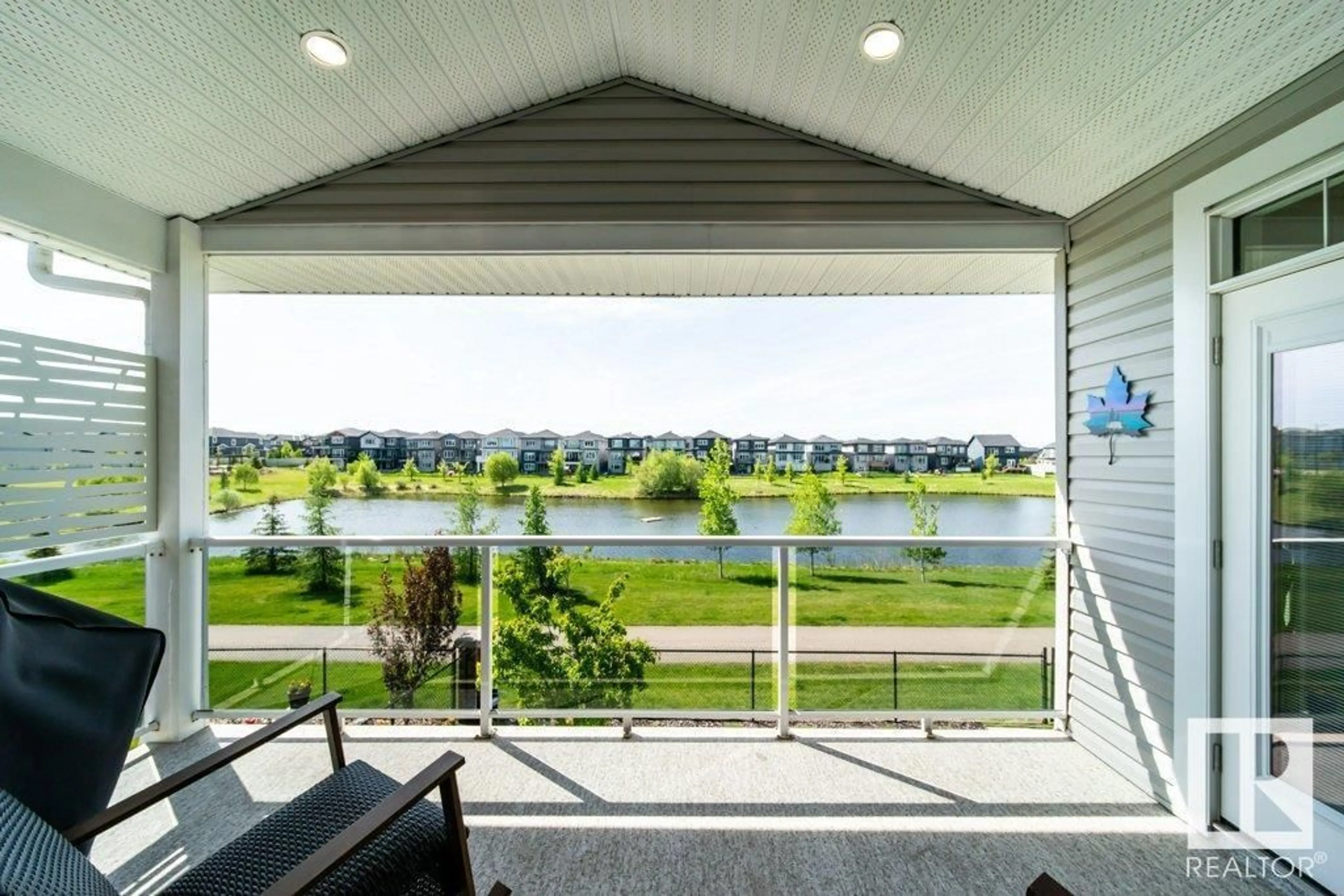 Patio, water/lake/river/ocean view for 3813 48 AV, Beaumont Alberta T4X1Y8
