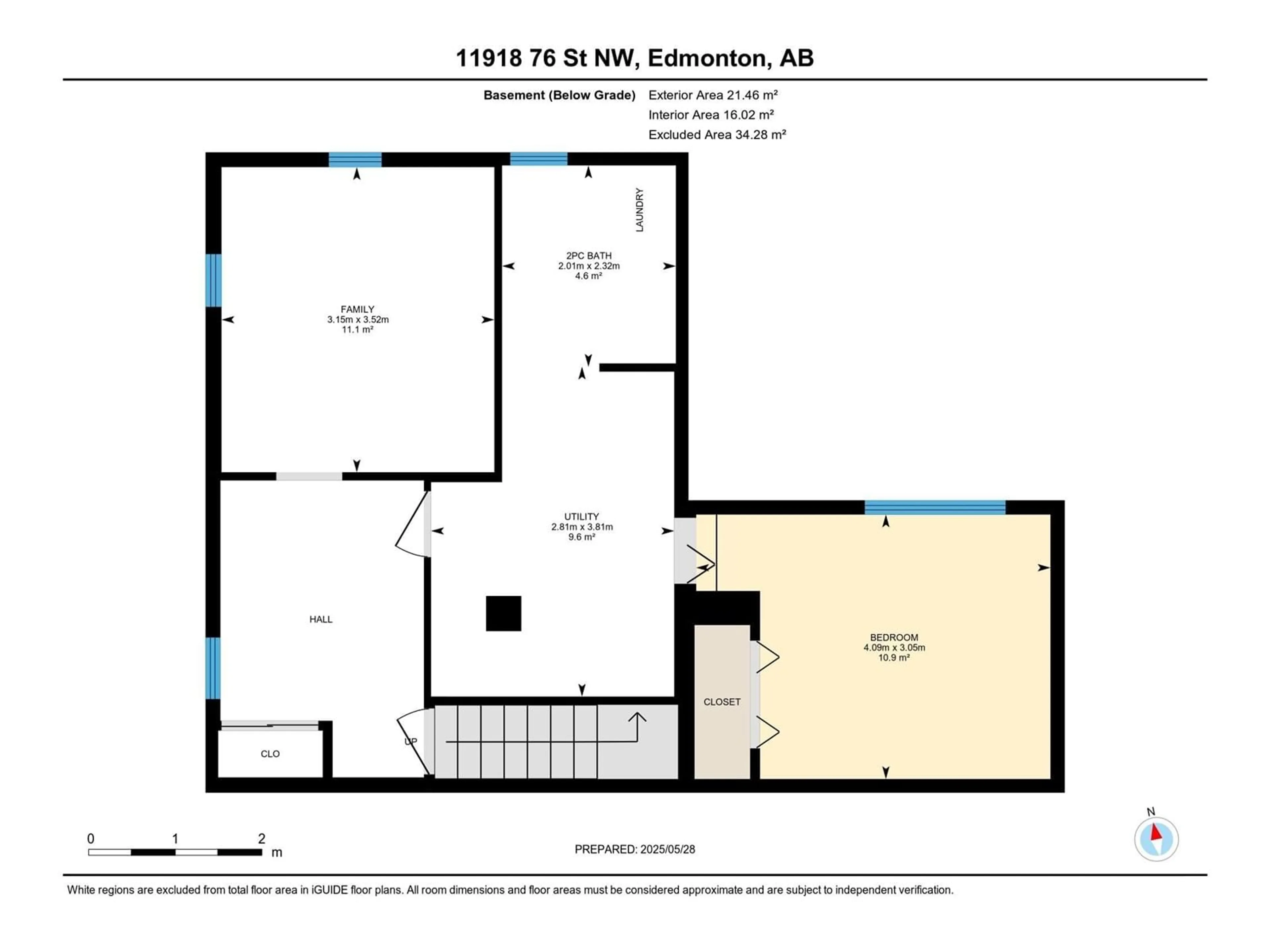 Floor plan for 11918 76 ST, Edmonton Alberta T5B2C7