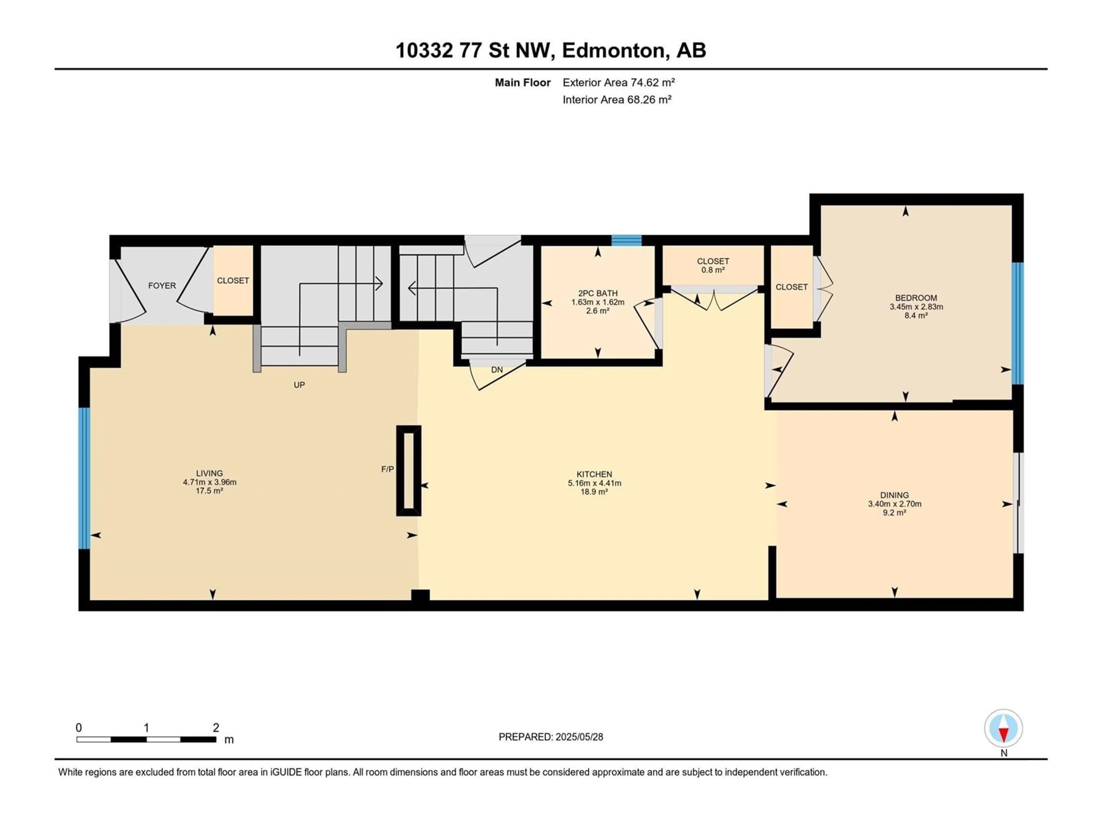 Floor plan for NW - 10332 77 ST, Edmonton Alberta T6A3C3