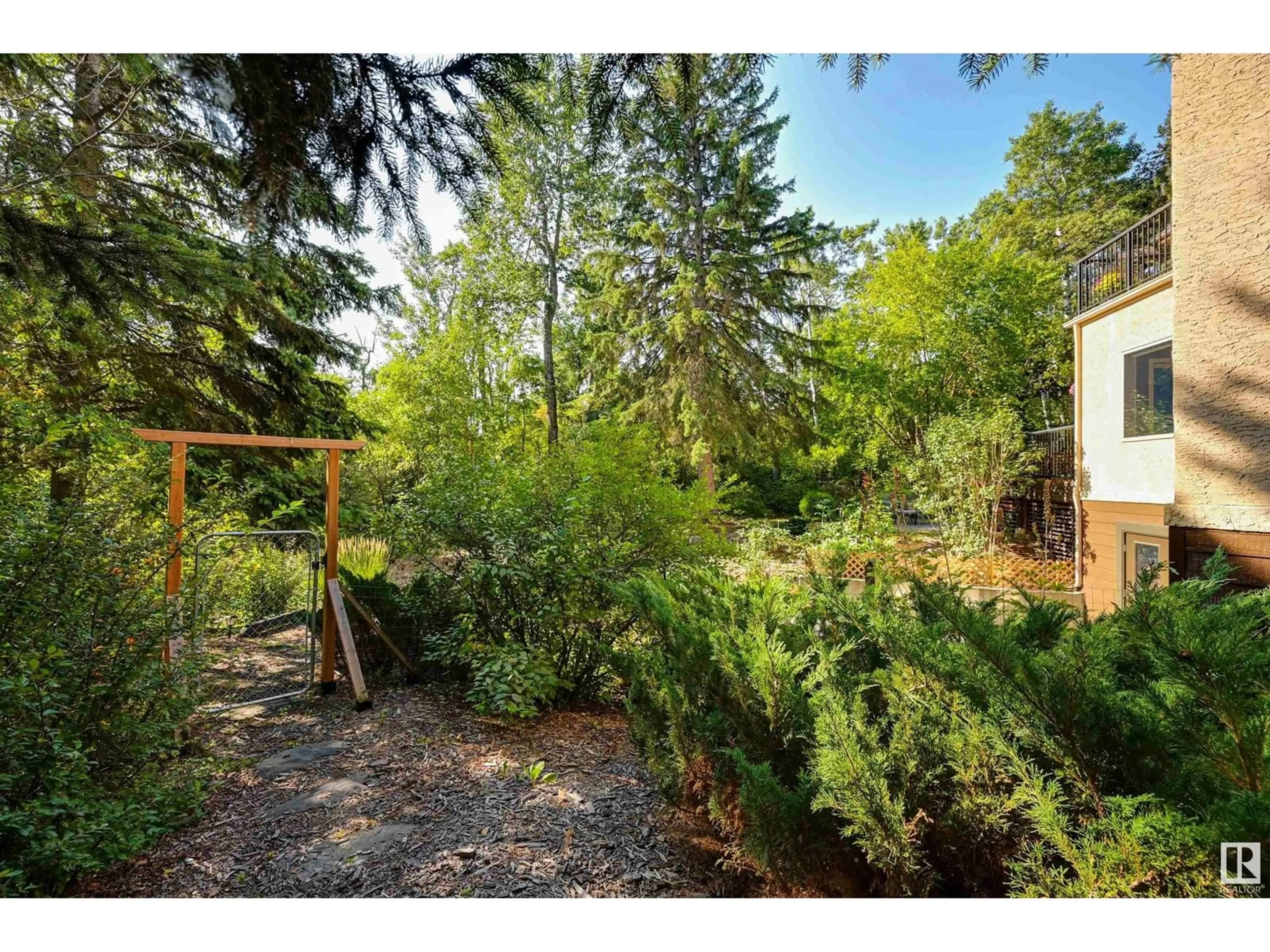 Patio, forest/trees view for 27107 TWP ROAD 510, Rural Parkland County Alberta T7Y1H6
