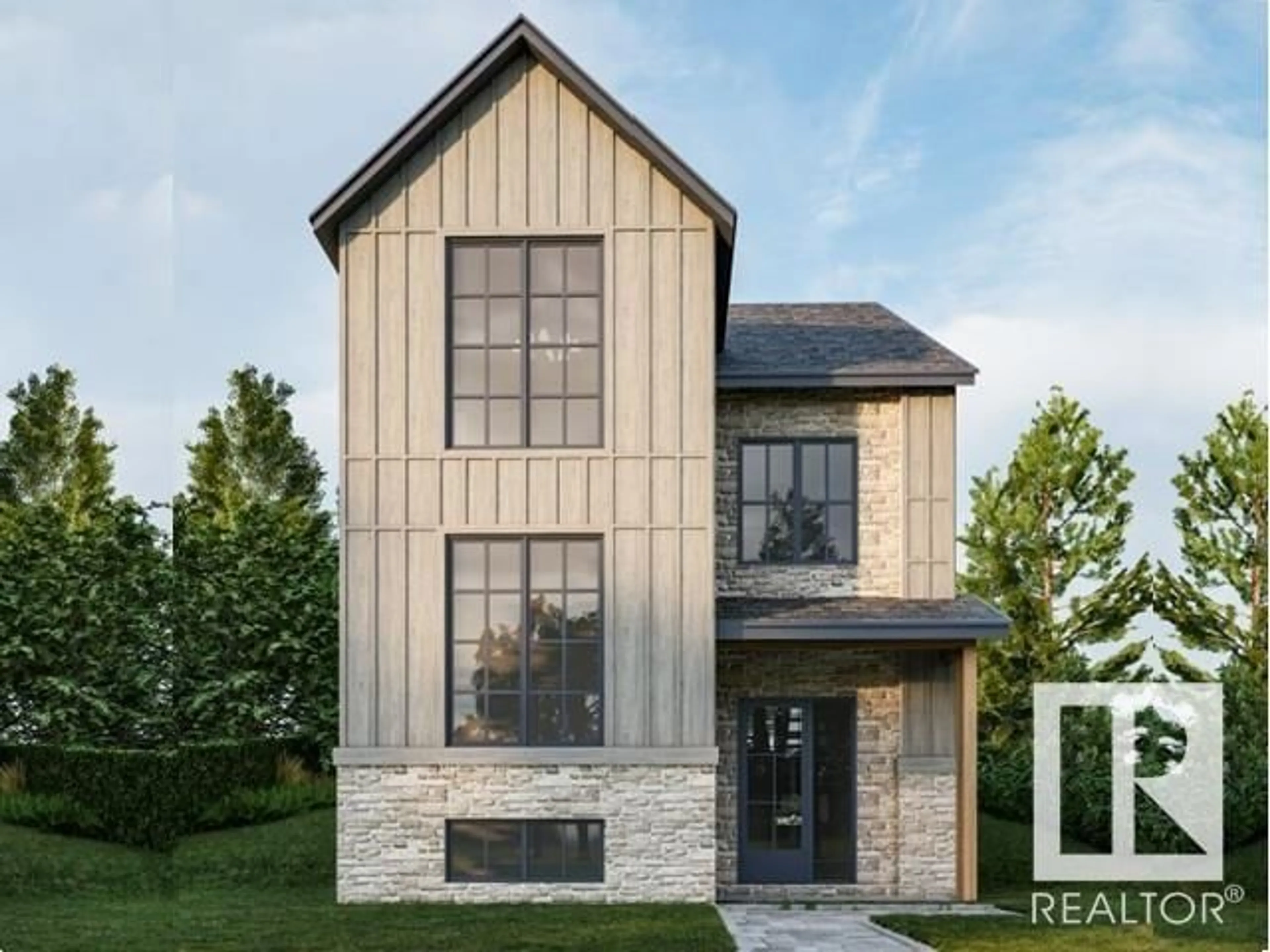 Home with brick exterior material, street for NW - 6303 109B AV, Edmonton Alberta T6A1S7