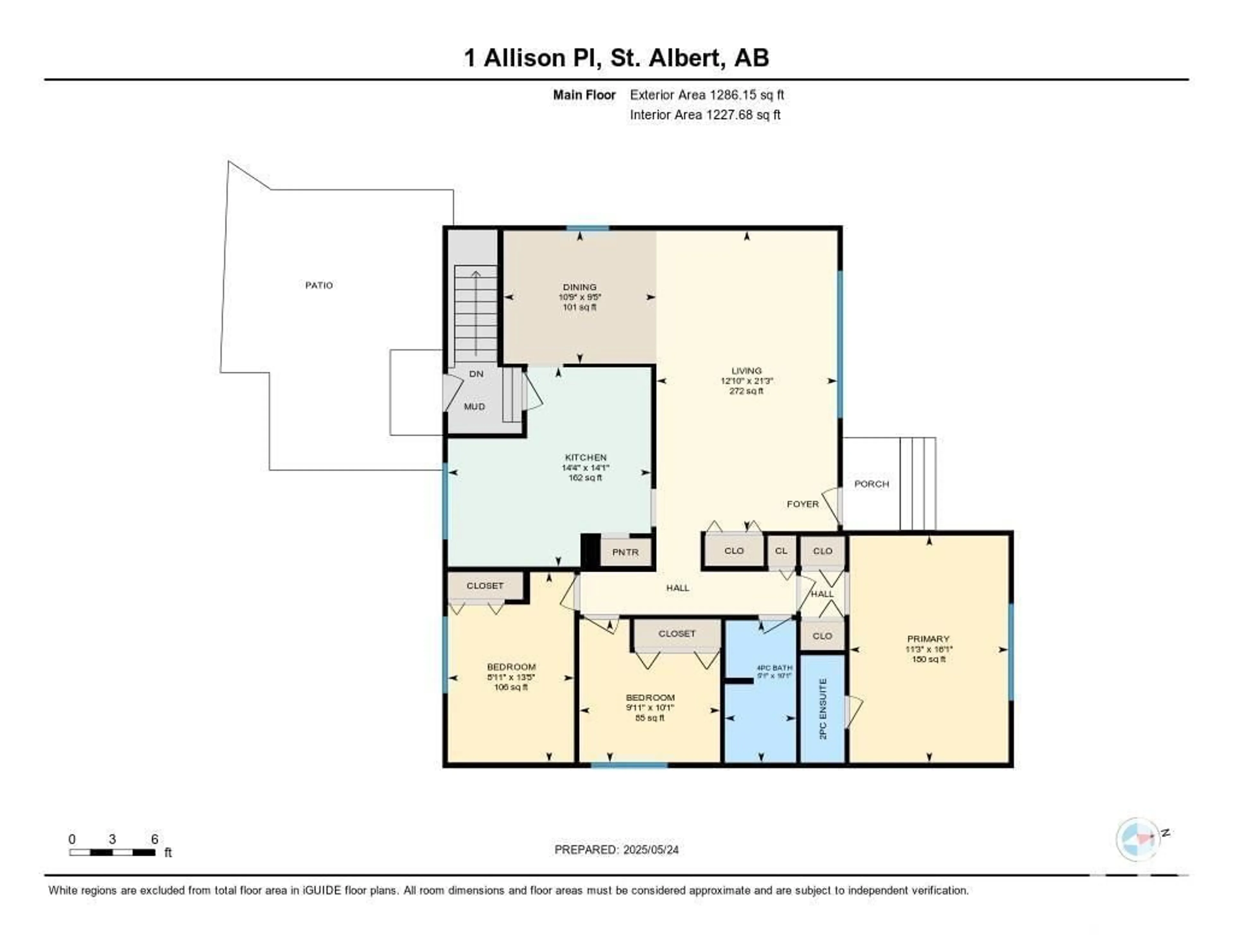 Floor plan for 1 ALLISON PL, St. Albert Alberta T8N3A1