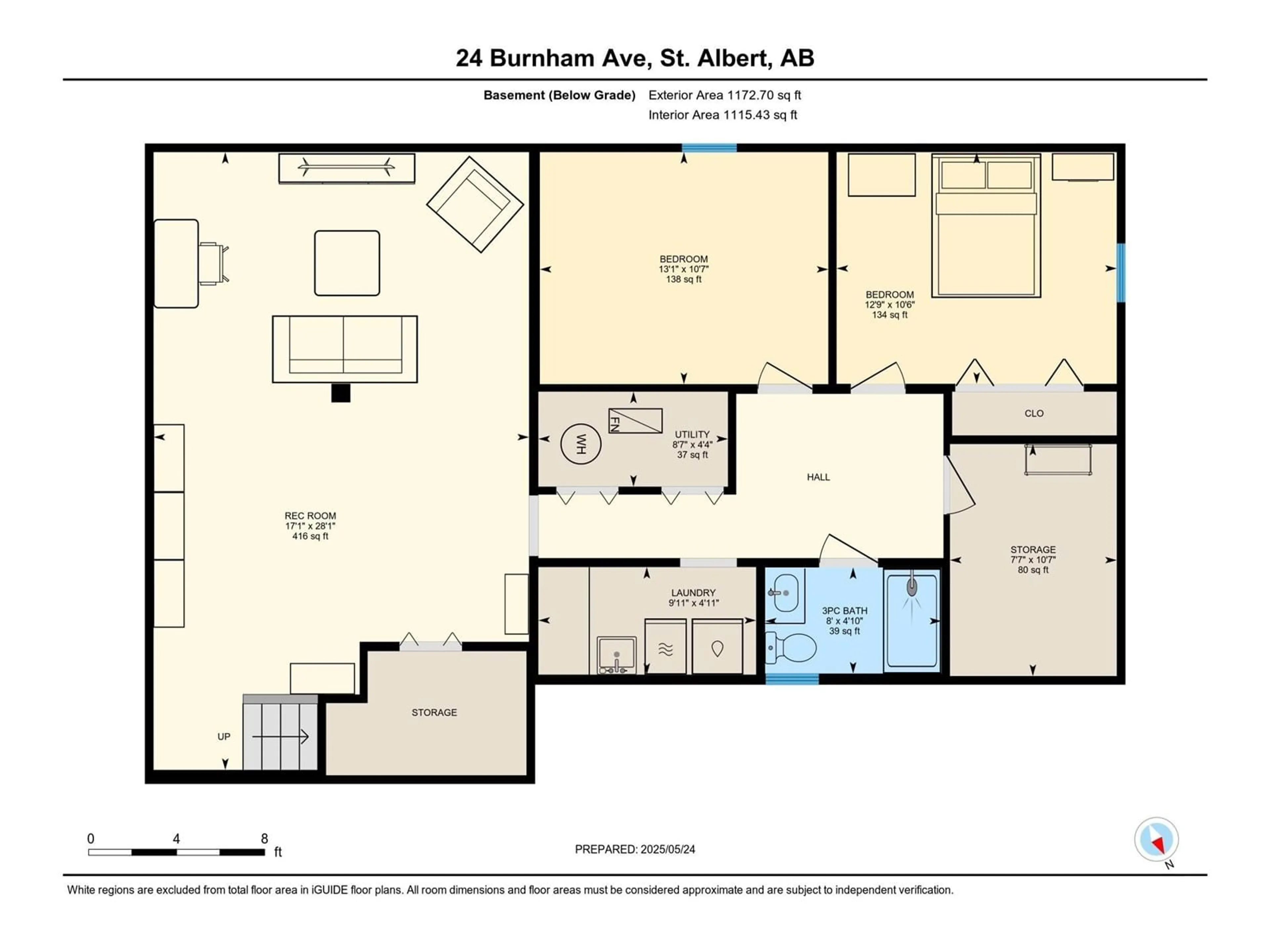 Floor plan for 24 BURNHAM AV, St. Albert Alberta T8N0A7