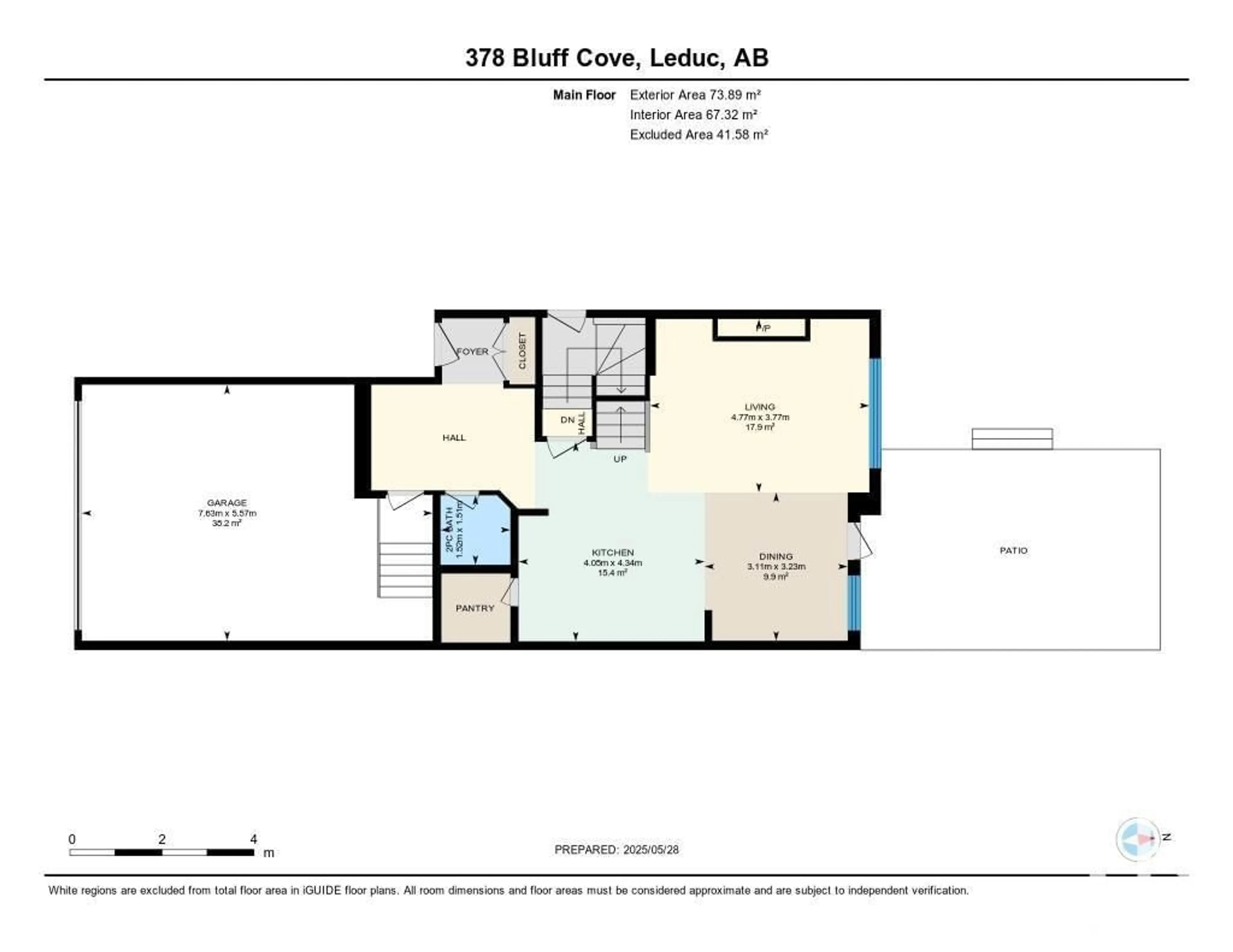 Floor plan for 378 BLUFF CV, Leduc Alberta T9E1M9