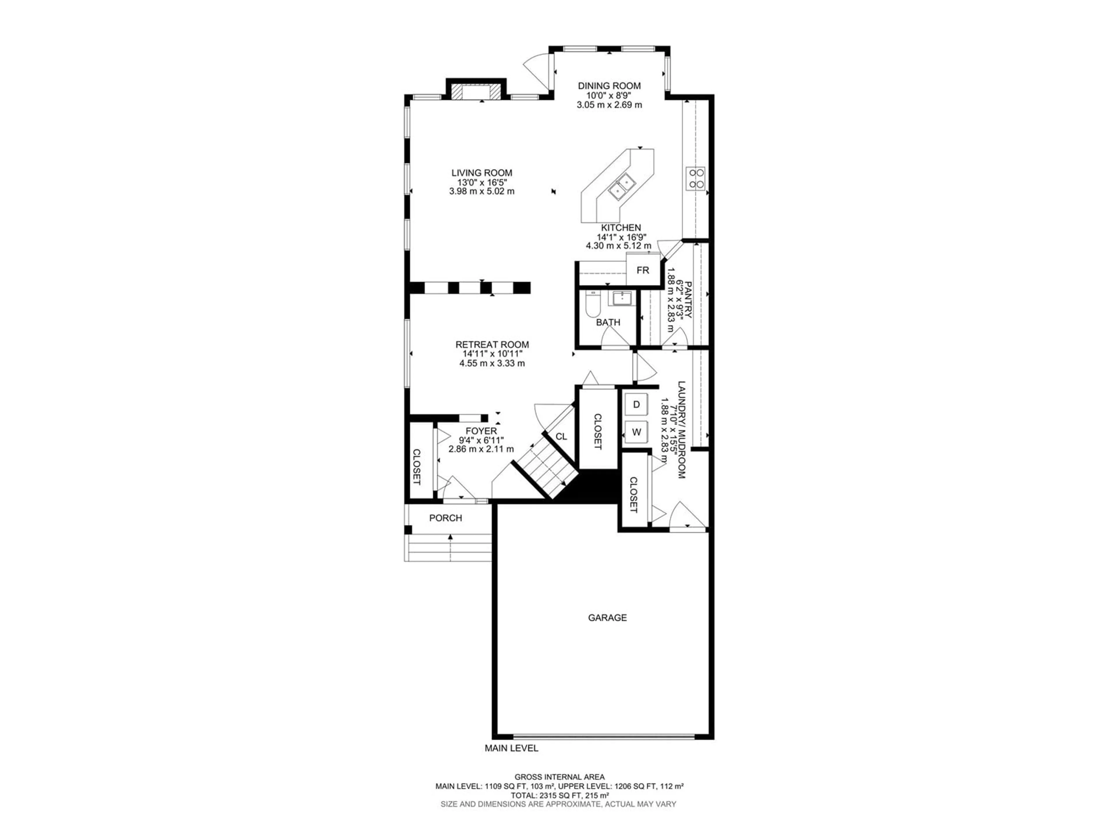 Floor plan for 216 55 ST, Edmonton Alberta T6X0L1