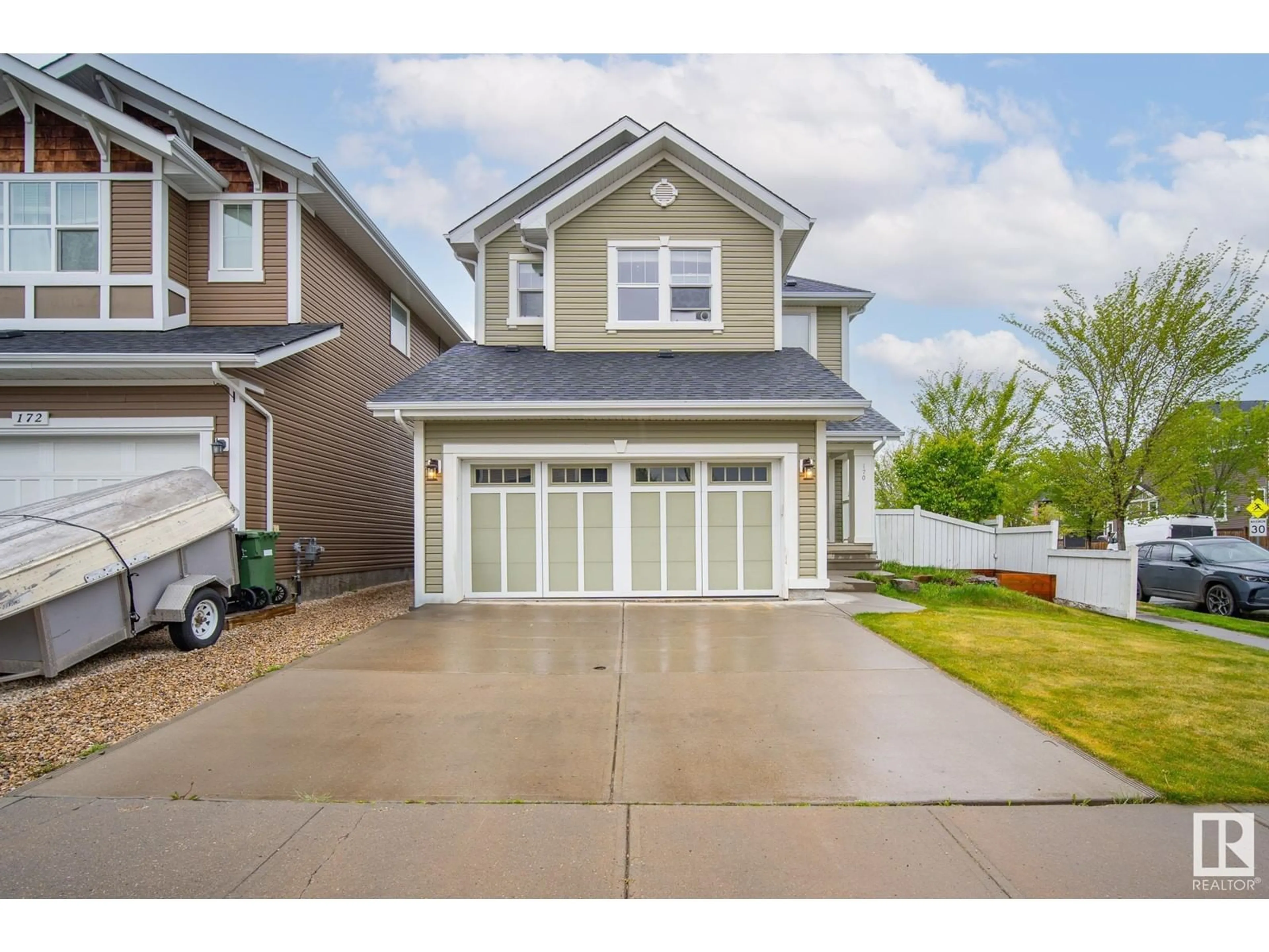 Home with vinyl exterior material, street for 170 SHEPPARD CI, Leduc Alberta T9E0T4