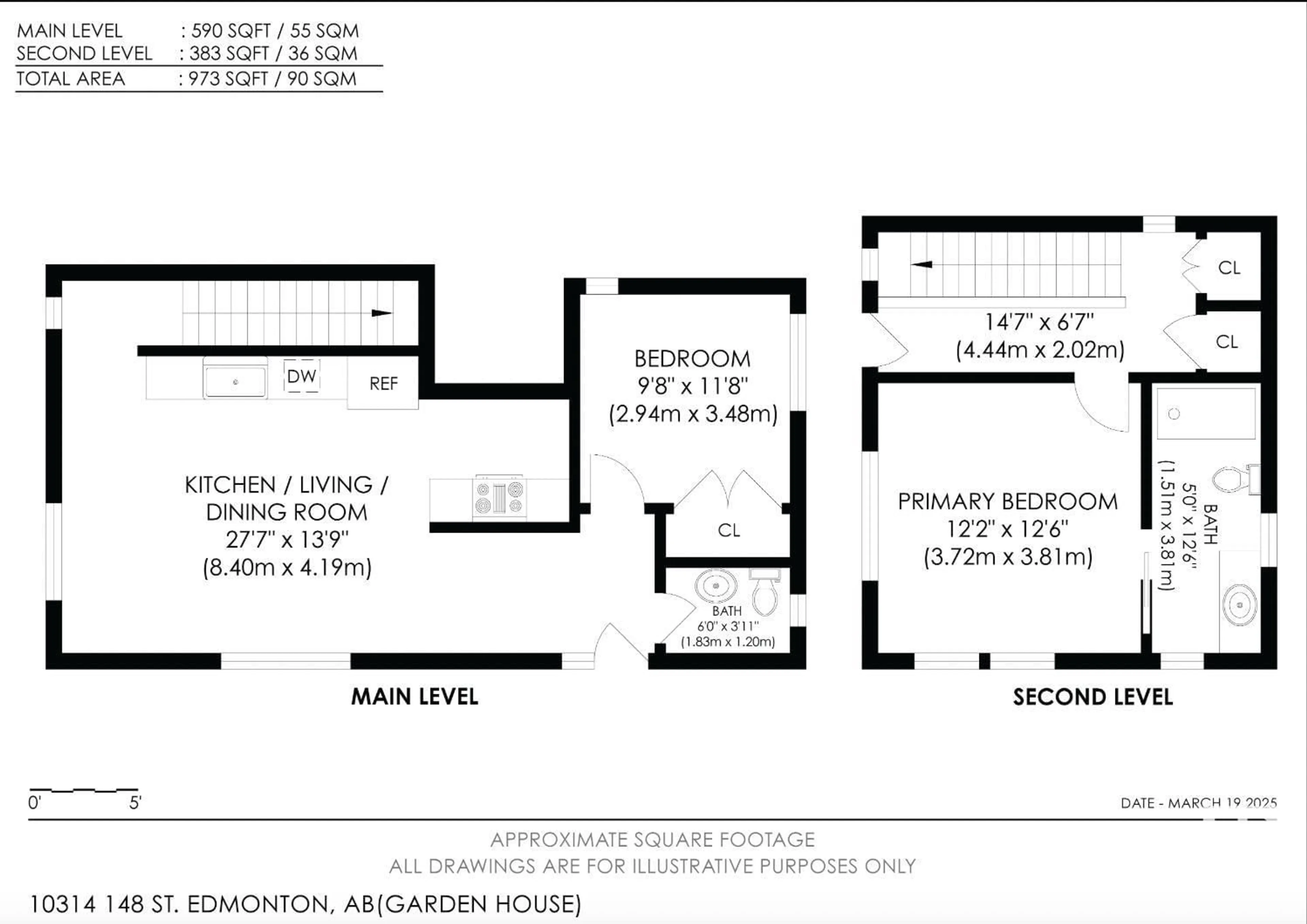 Floor plan for 10314G - 10314 148 STREET NW, Edmonton Alberta T5N3G5