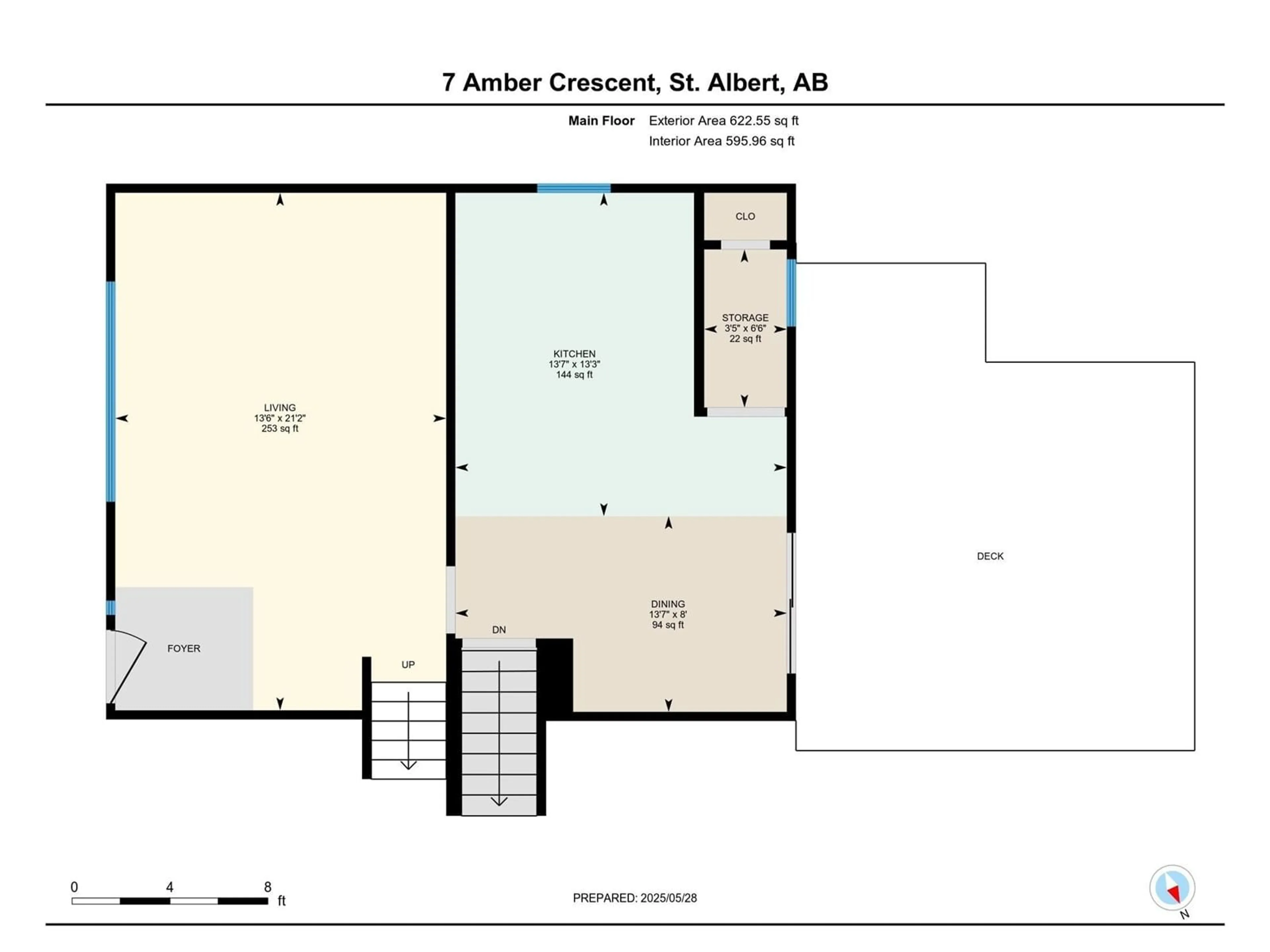 Floor plan for 7 AMBER CR, St. Albert Alberta T8N2J2