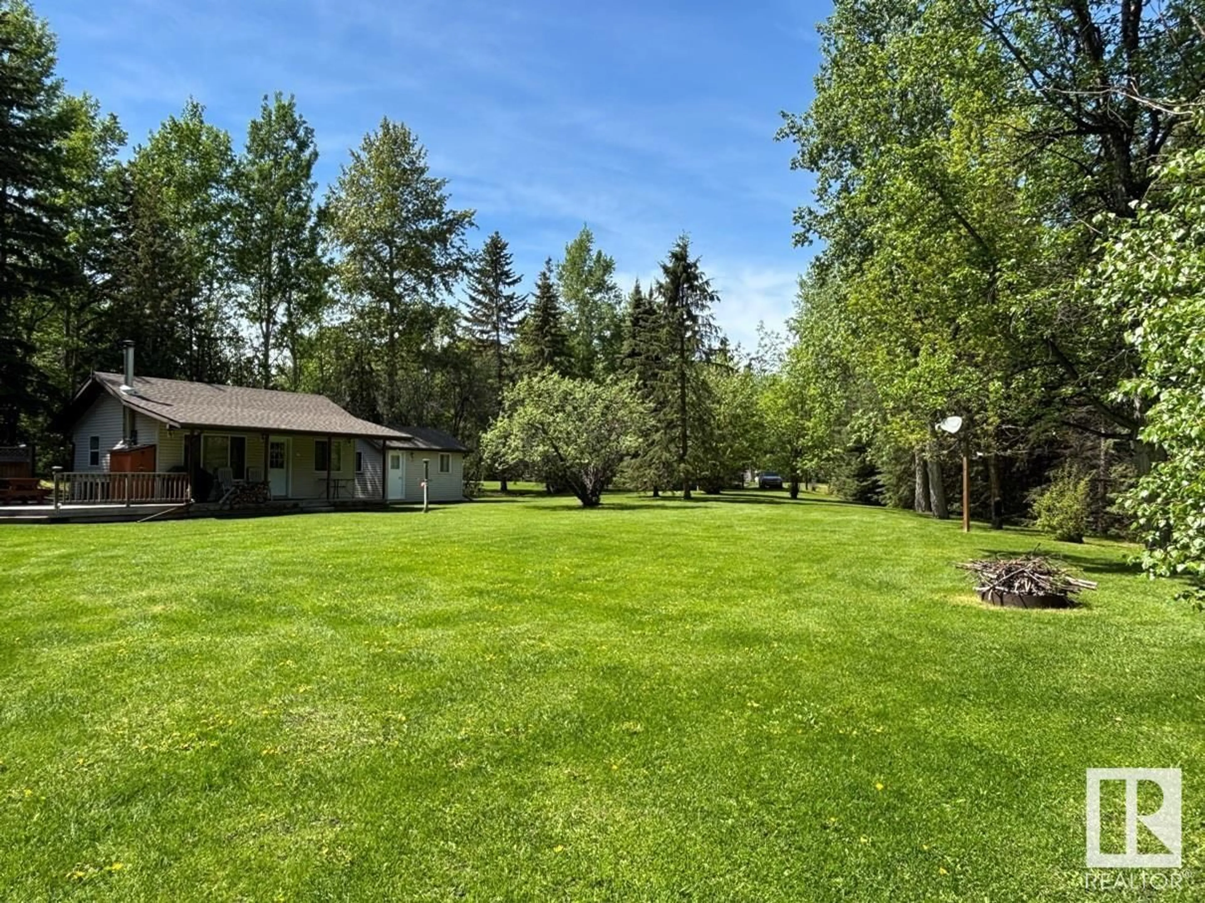A pic from outside/outdoor area/front of a property/back of a property/a pic from drone, forest/trees view for 82 RGE ROAD 63, Rural Wetaskiwin County Alberta T0C0T0