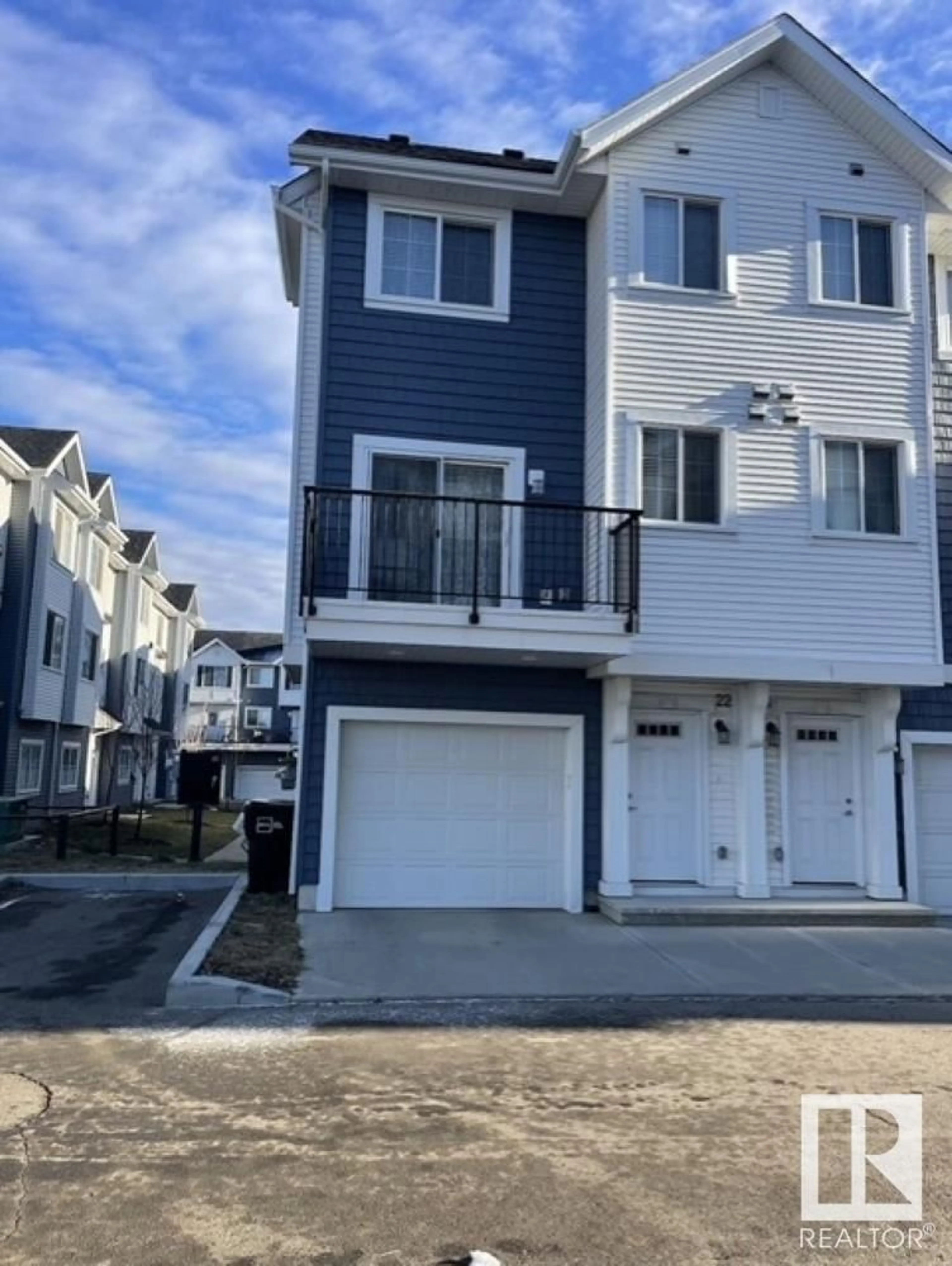 Home with vinyl exterior material, street for 22 735 ALLARD BV, Edmonton Alberta T6W1A8