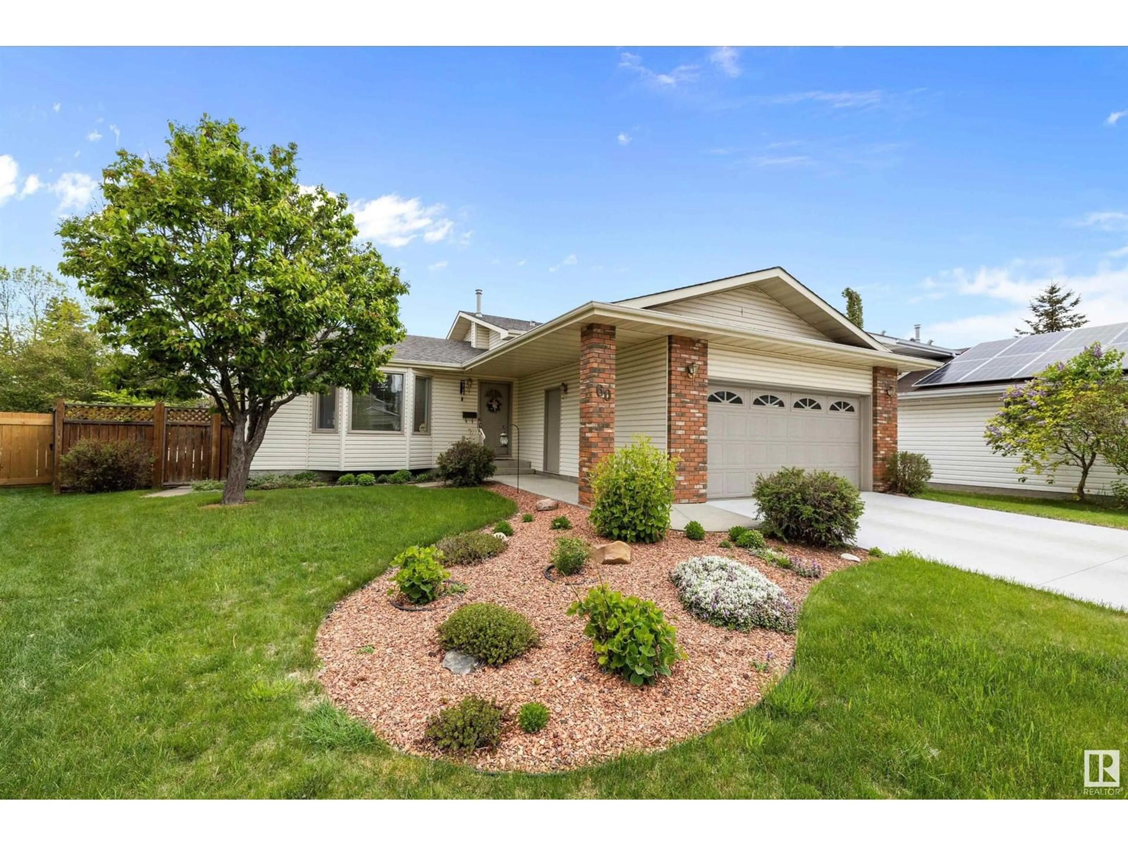 Home with brick exterior material, street for 60 HIGHCLIFF RD, Sherwood Park Alberta T8A5K9