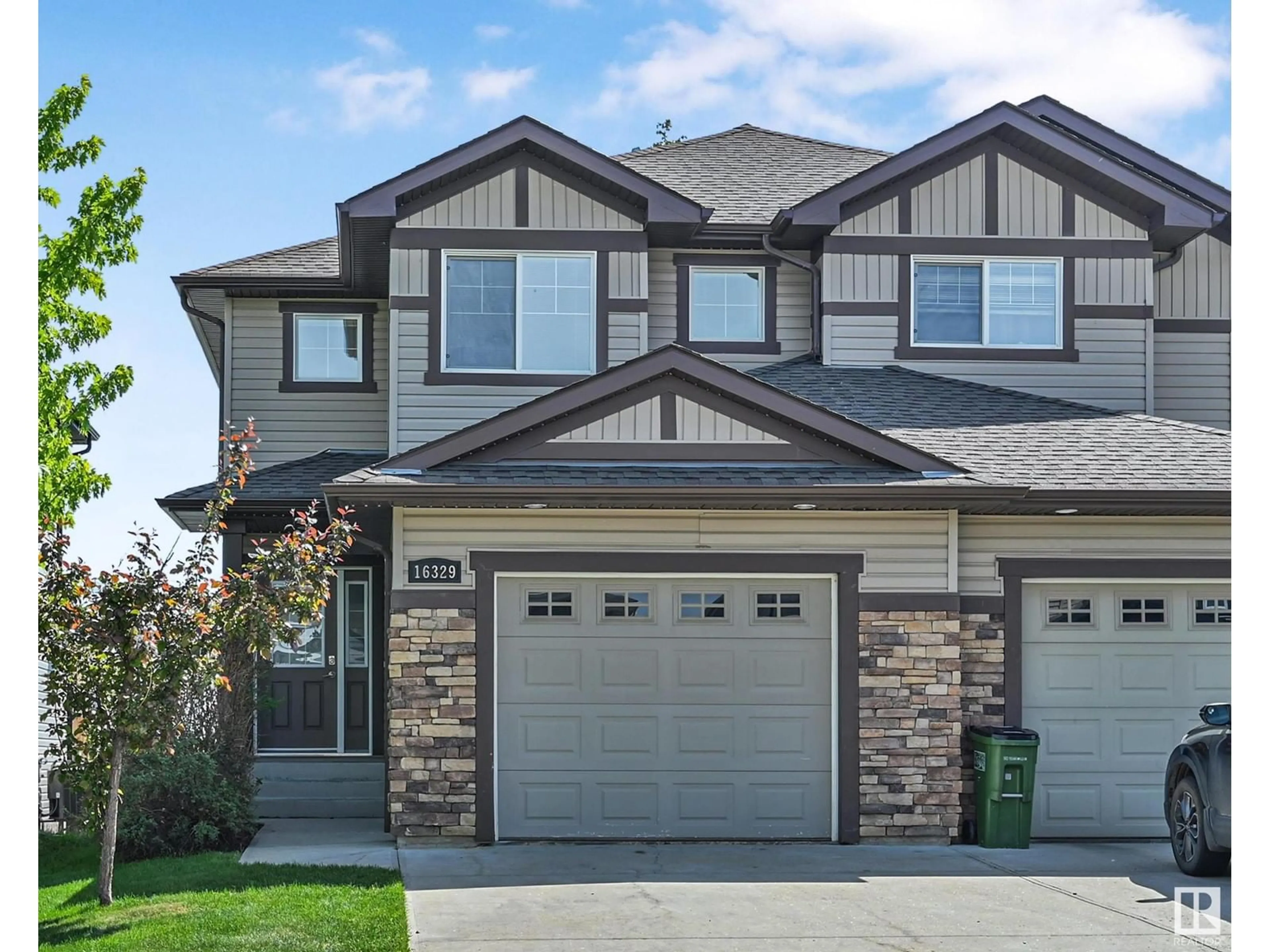 Home with vinyl exterior material, street for 16329 134 ST, Edmonton Alberta T6V0G4