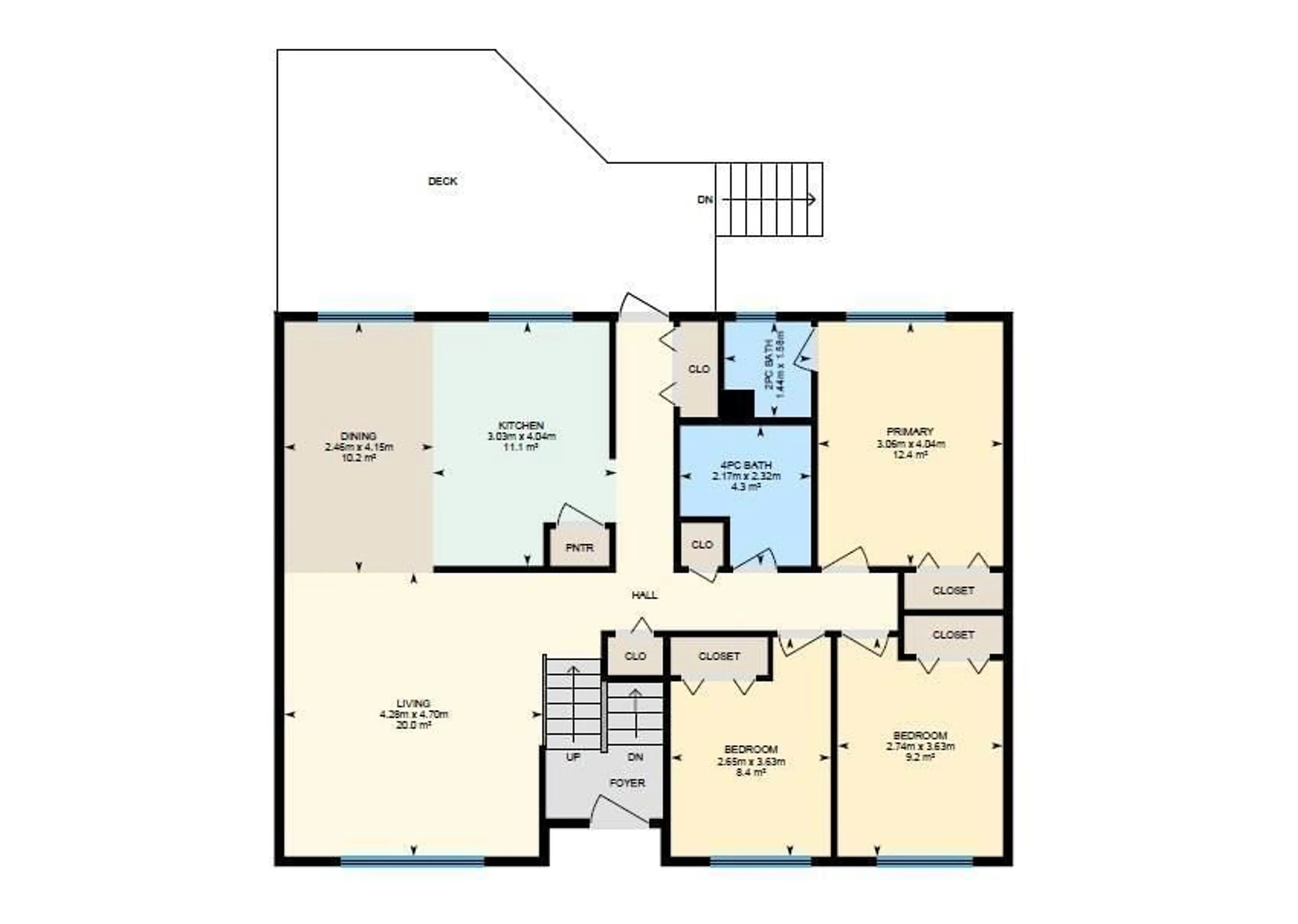 Floor plan for 10707 108 A AV, Westlock Alberta T7P1C5