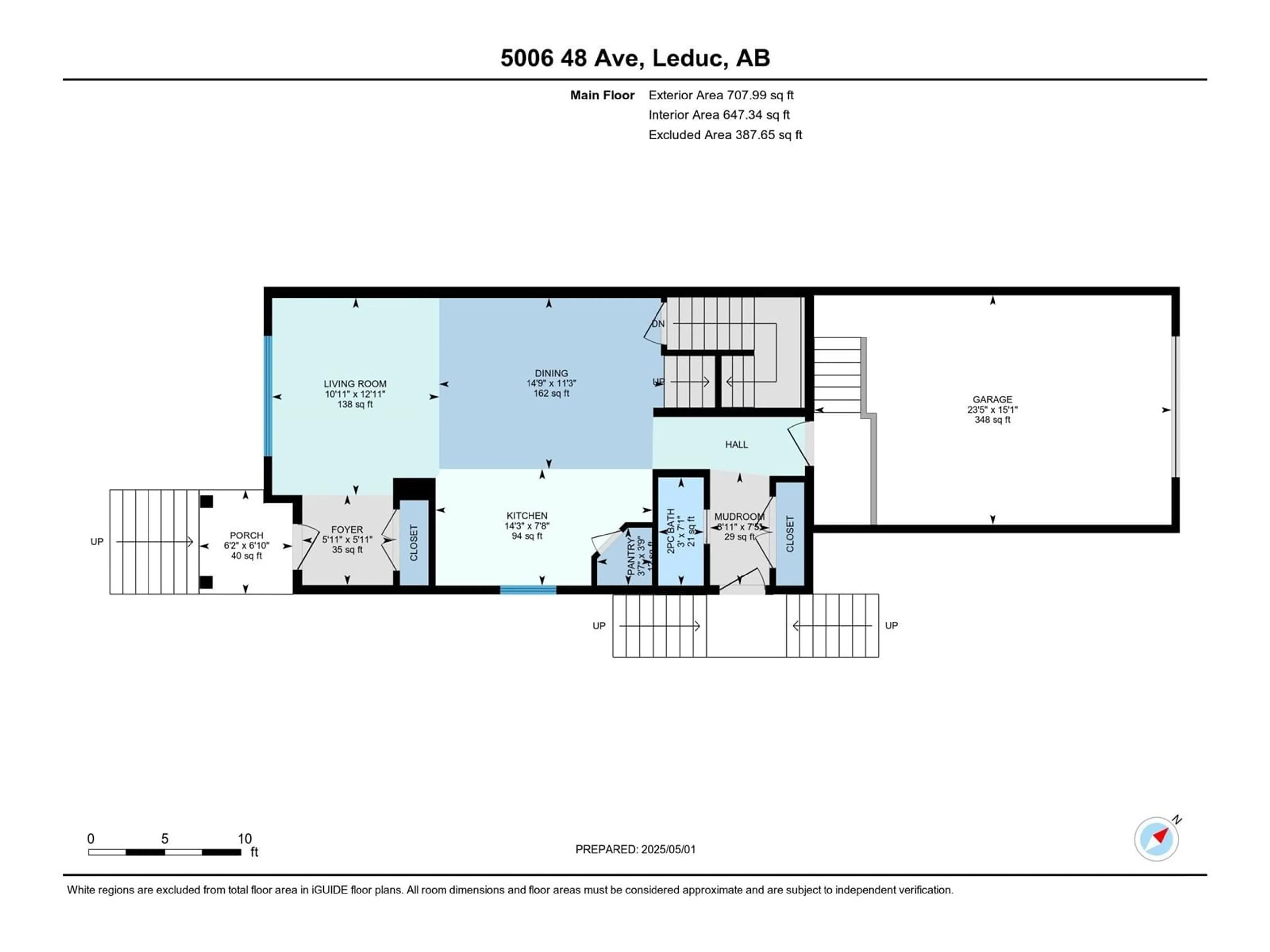 Floor plan for 5006 & 5008 48 AV, Leduc Alberta T9E7H7