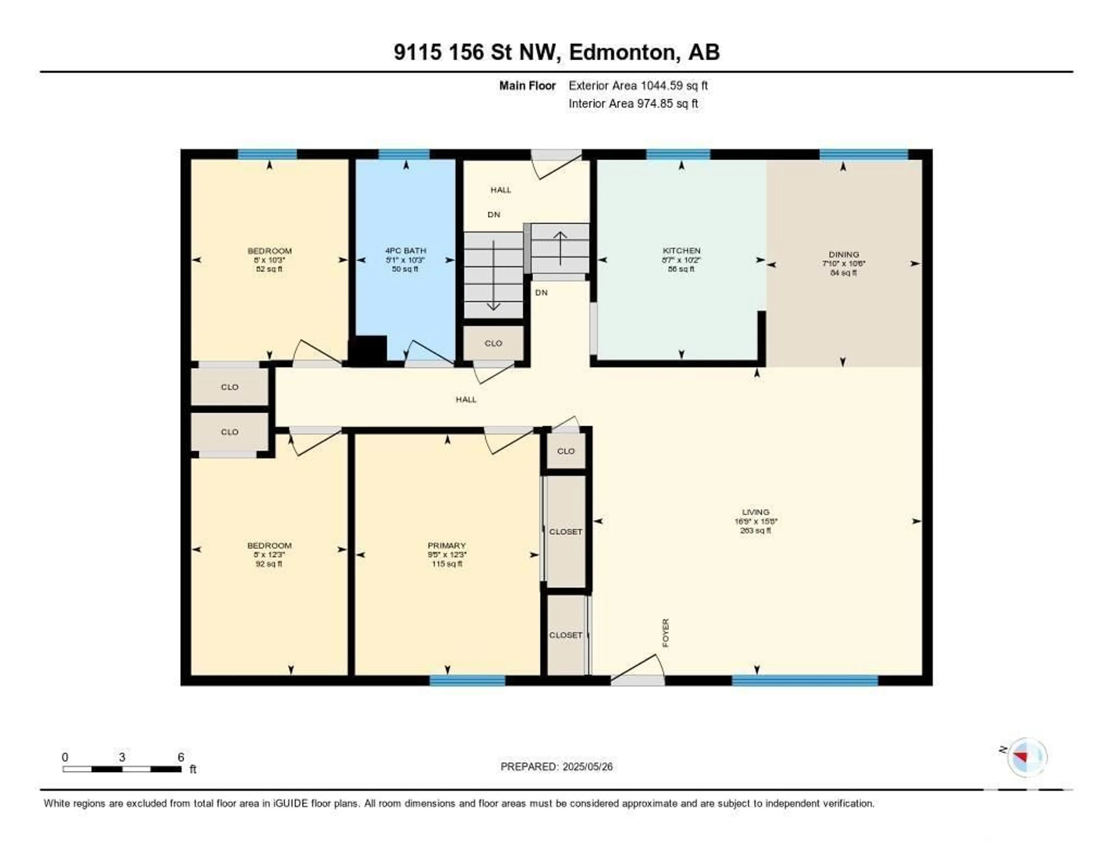 Floor plan for NW - 9115 156 ST, Edmonton Alberta T5R1Y9