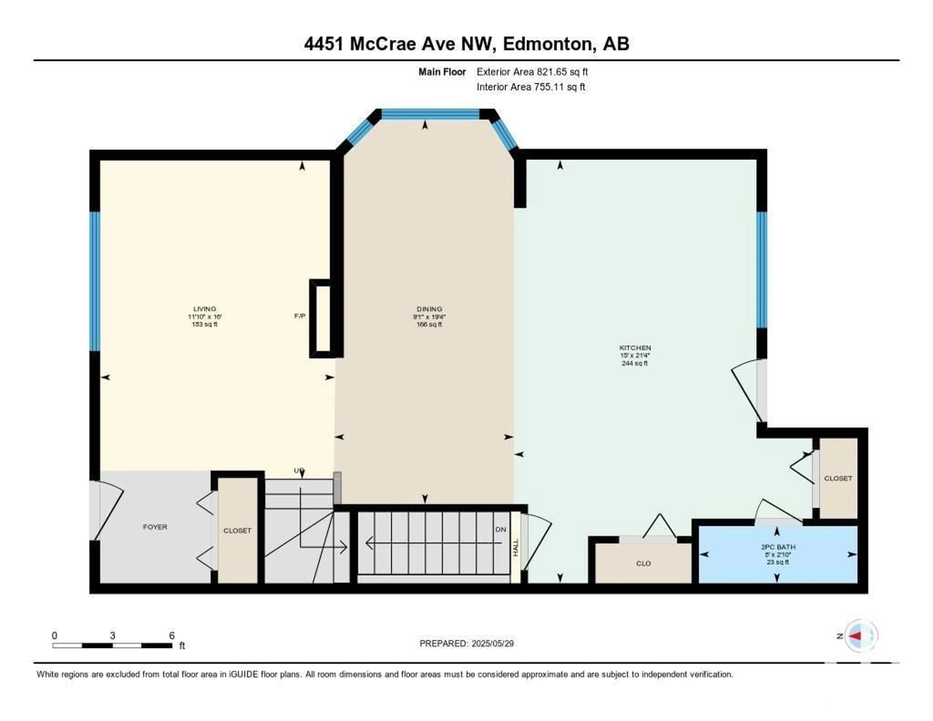Floor plan for 4451 MCCRAE AV, Edmonton Alberta T5E4G6