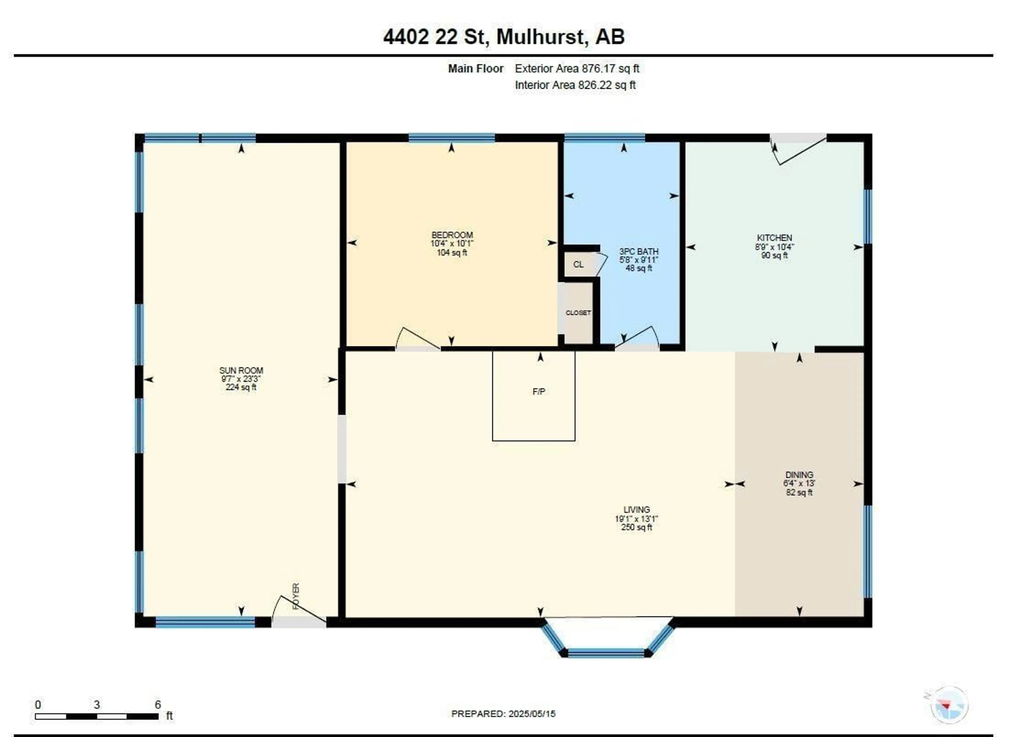 Floor plan for 4402 22 ST, Rural Wetaskiwin County Alberta T0C2C0