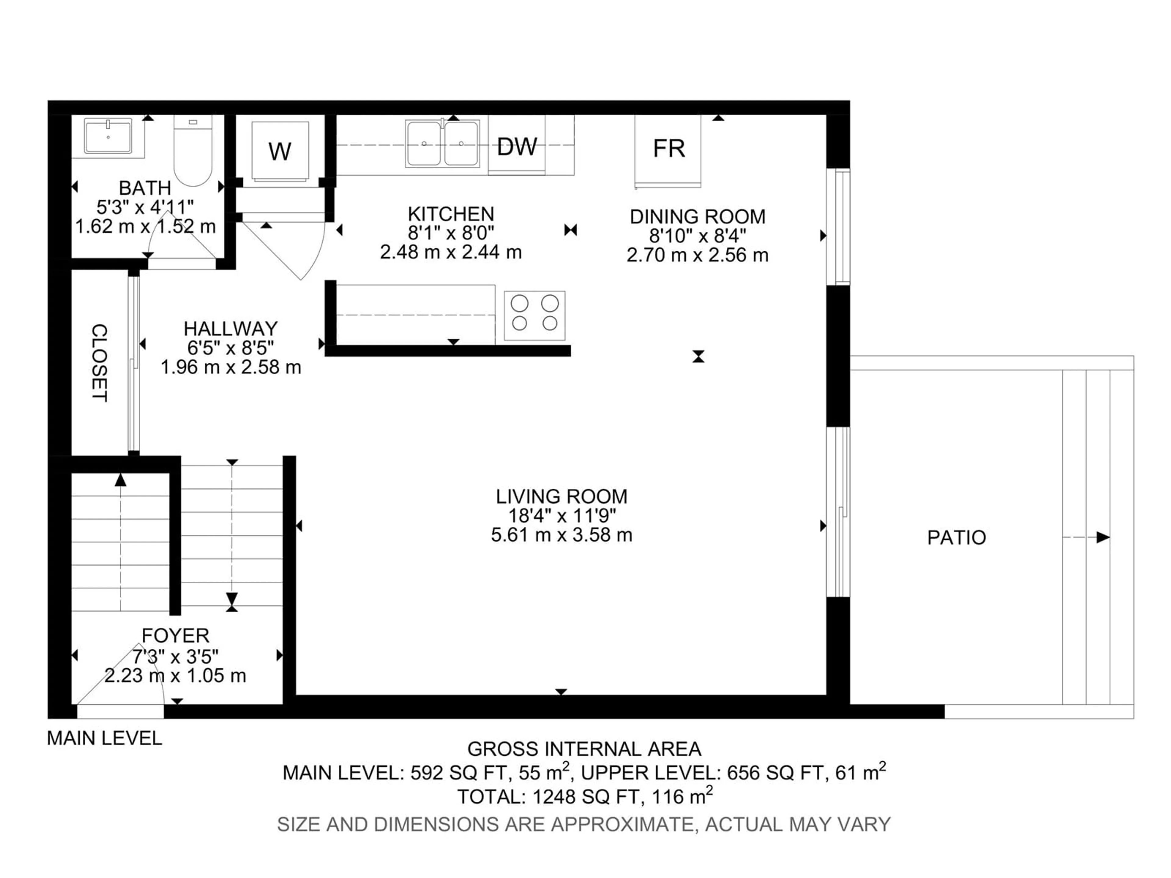 Floor plan for #4 - 13452 FORT RD, Edmonton Alberta T5A1C5