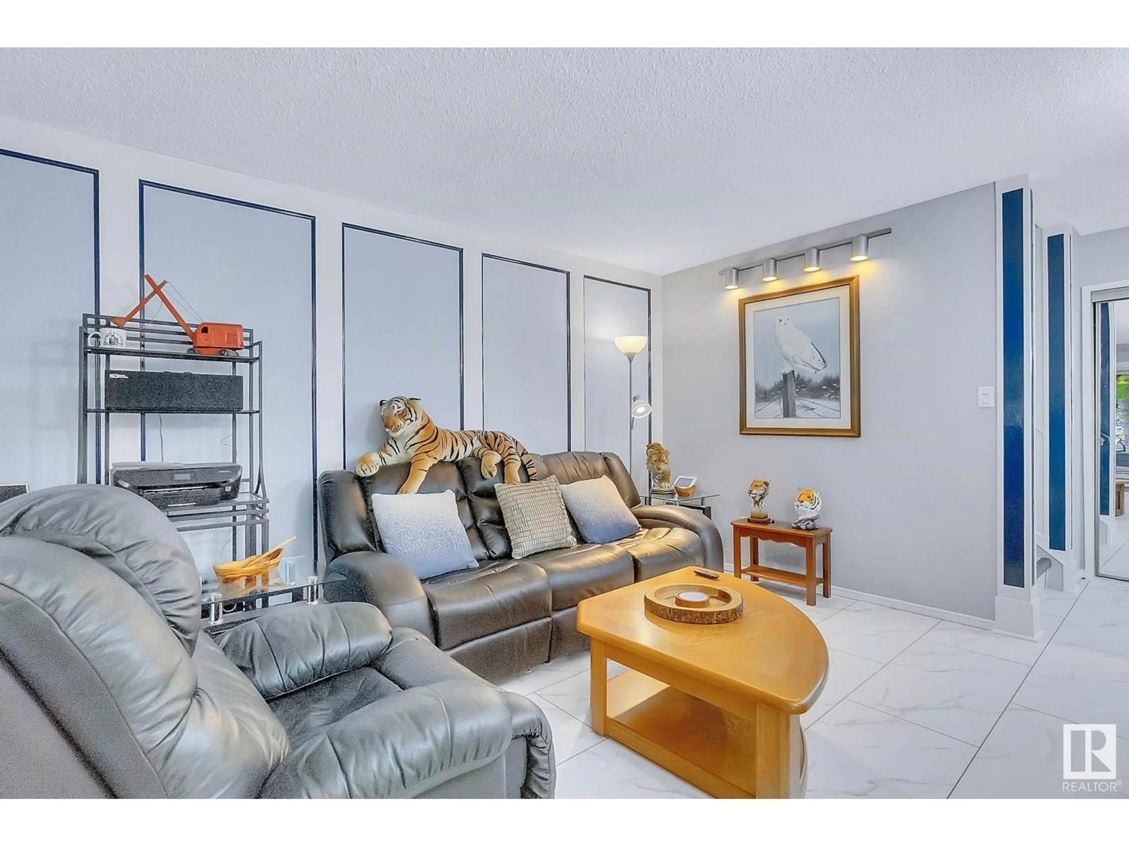 Living room with furniture, unknown for #4 - 13452 FORT RD, Edmonton Alberta T5A1C5
