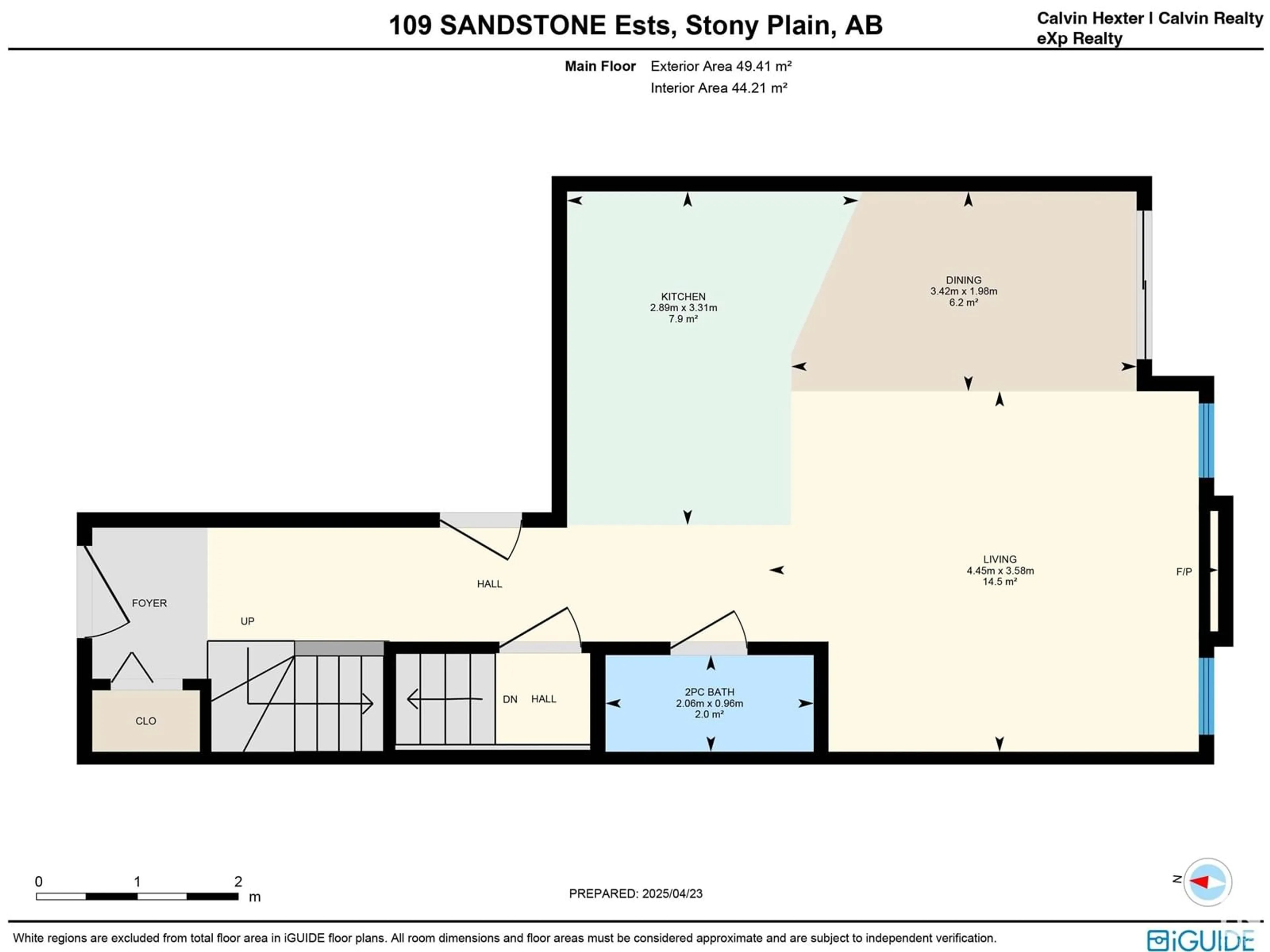 Floor plan for 109 SANDSTONE ES, Stony Plain Alberta T7Z0E2