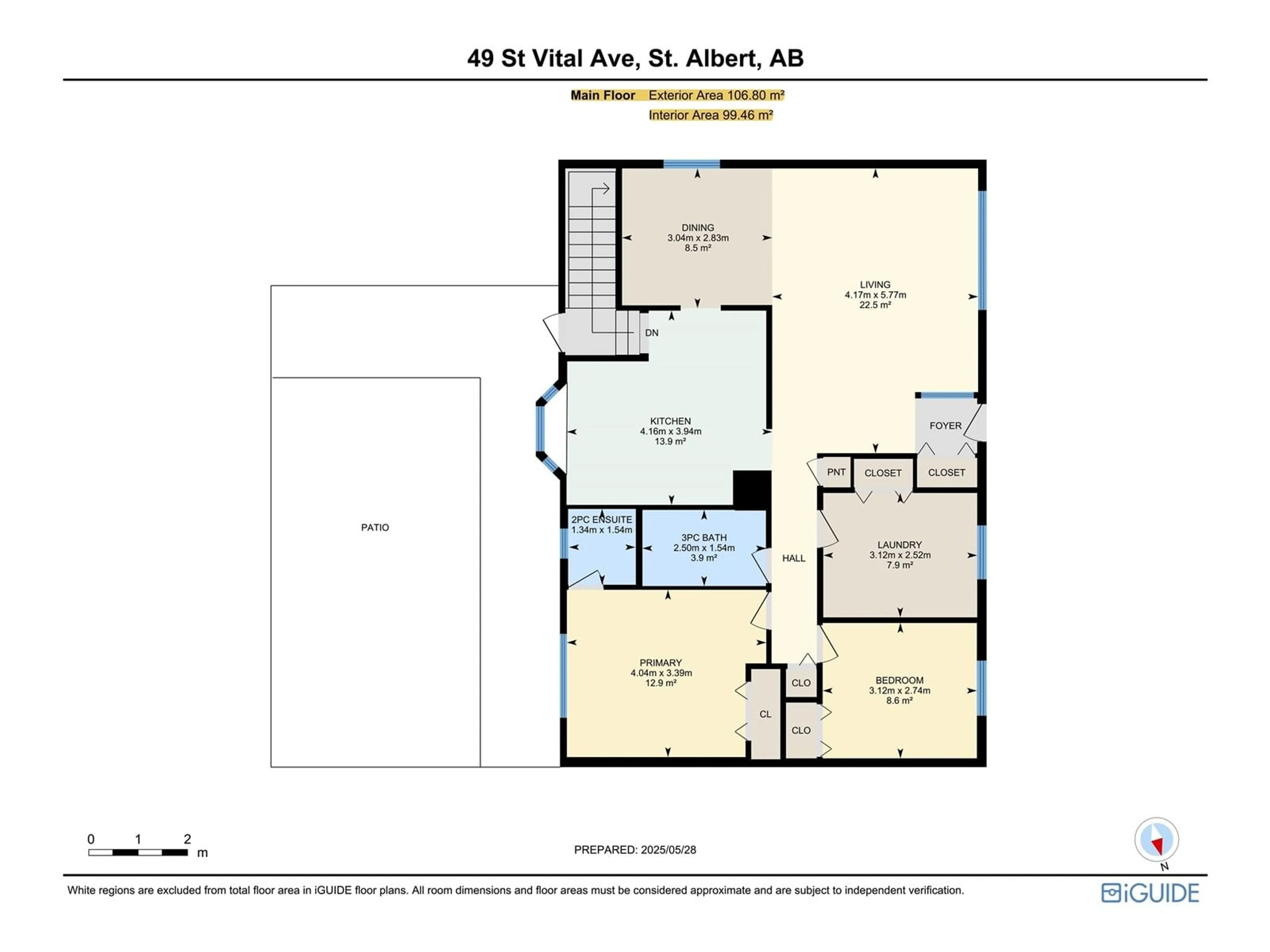 Floor plan for 49 ST VITAL AV, St. Albert Alberta T8N1K7