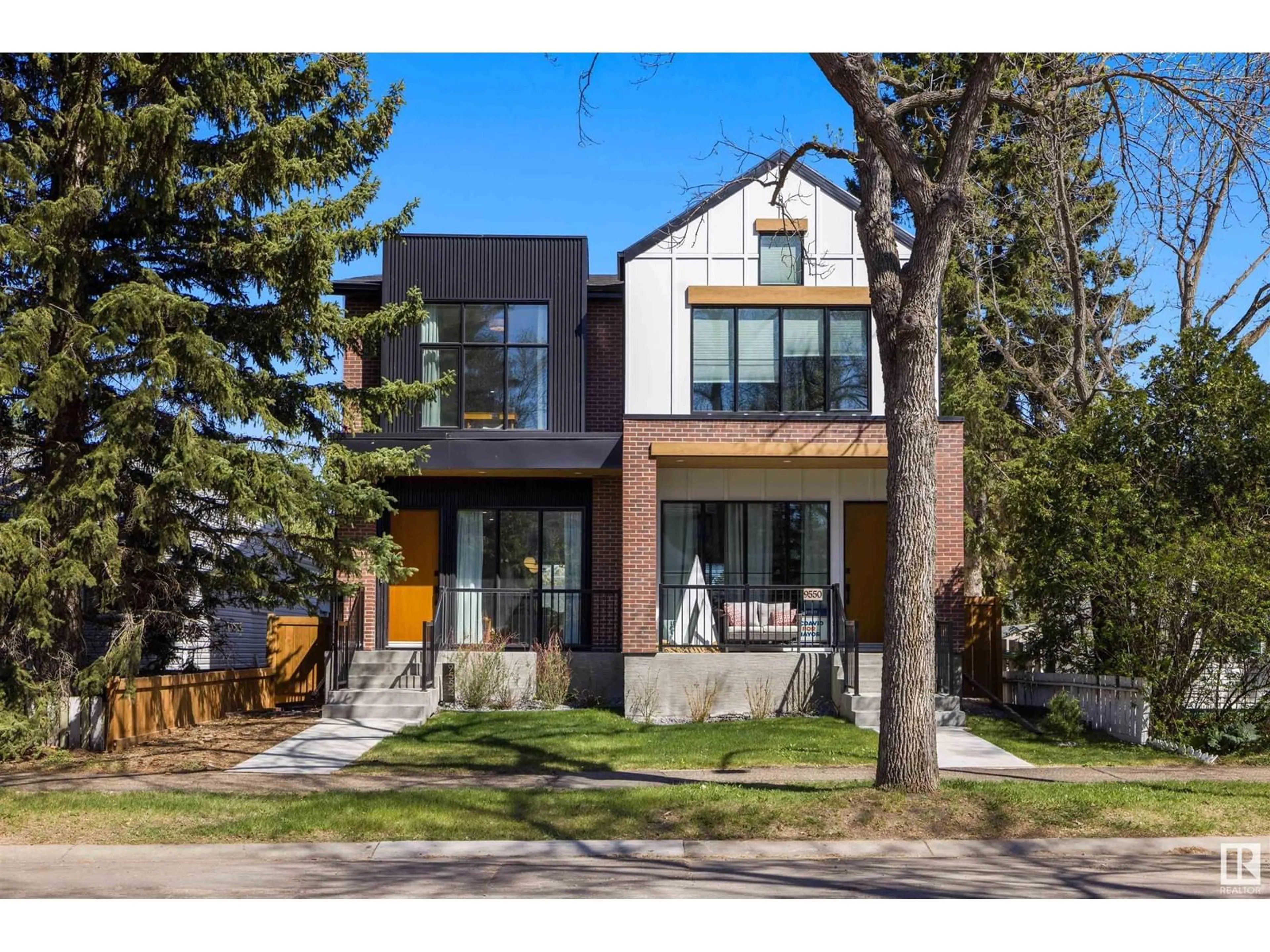 Home with brick exterior material, street for 9552 73 AV, Edmonton Alberta T6E1A9