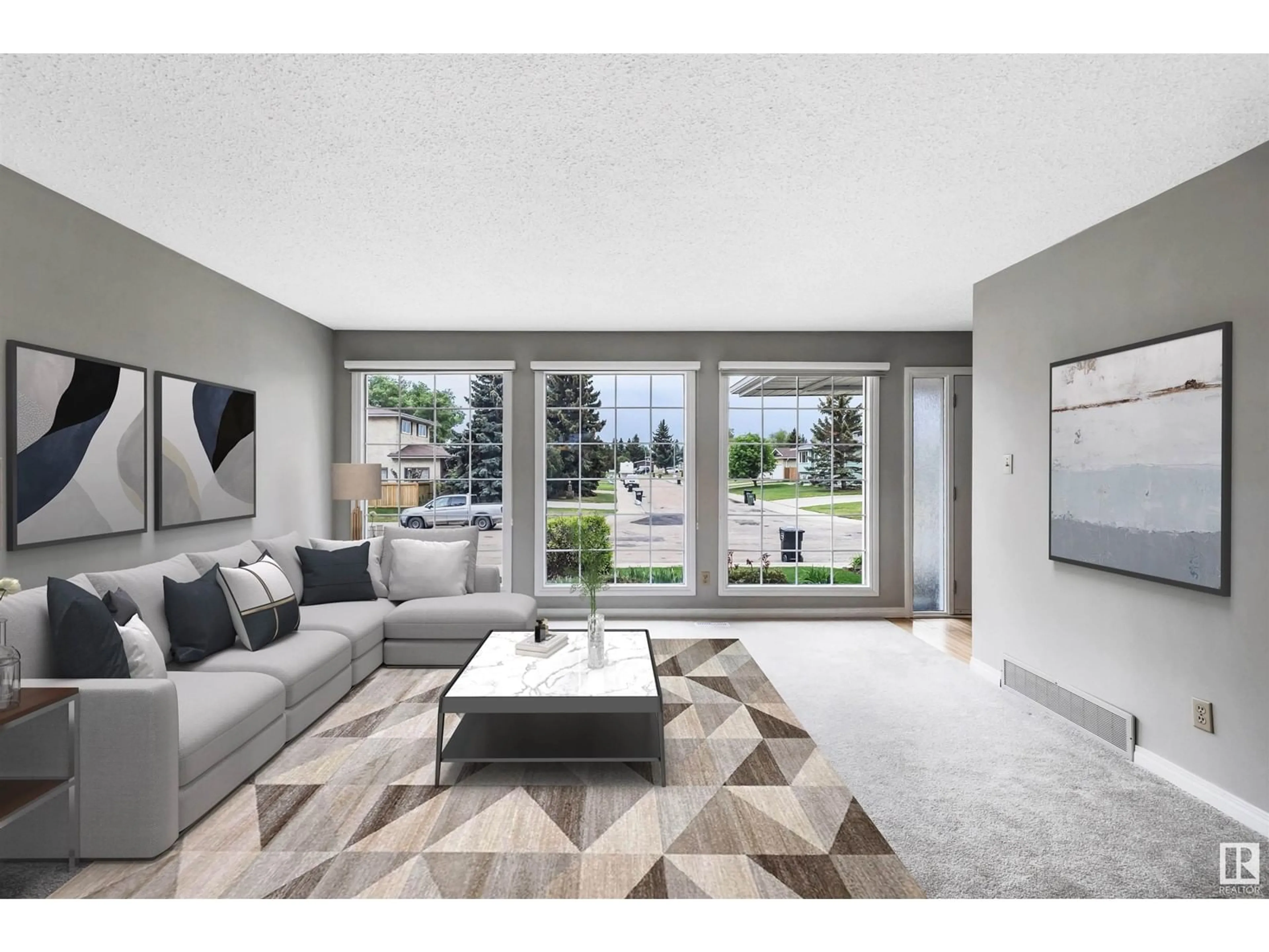 Living room with furniture, unknown for 18420 89 AV, Edmonton Alberta T5T1N5