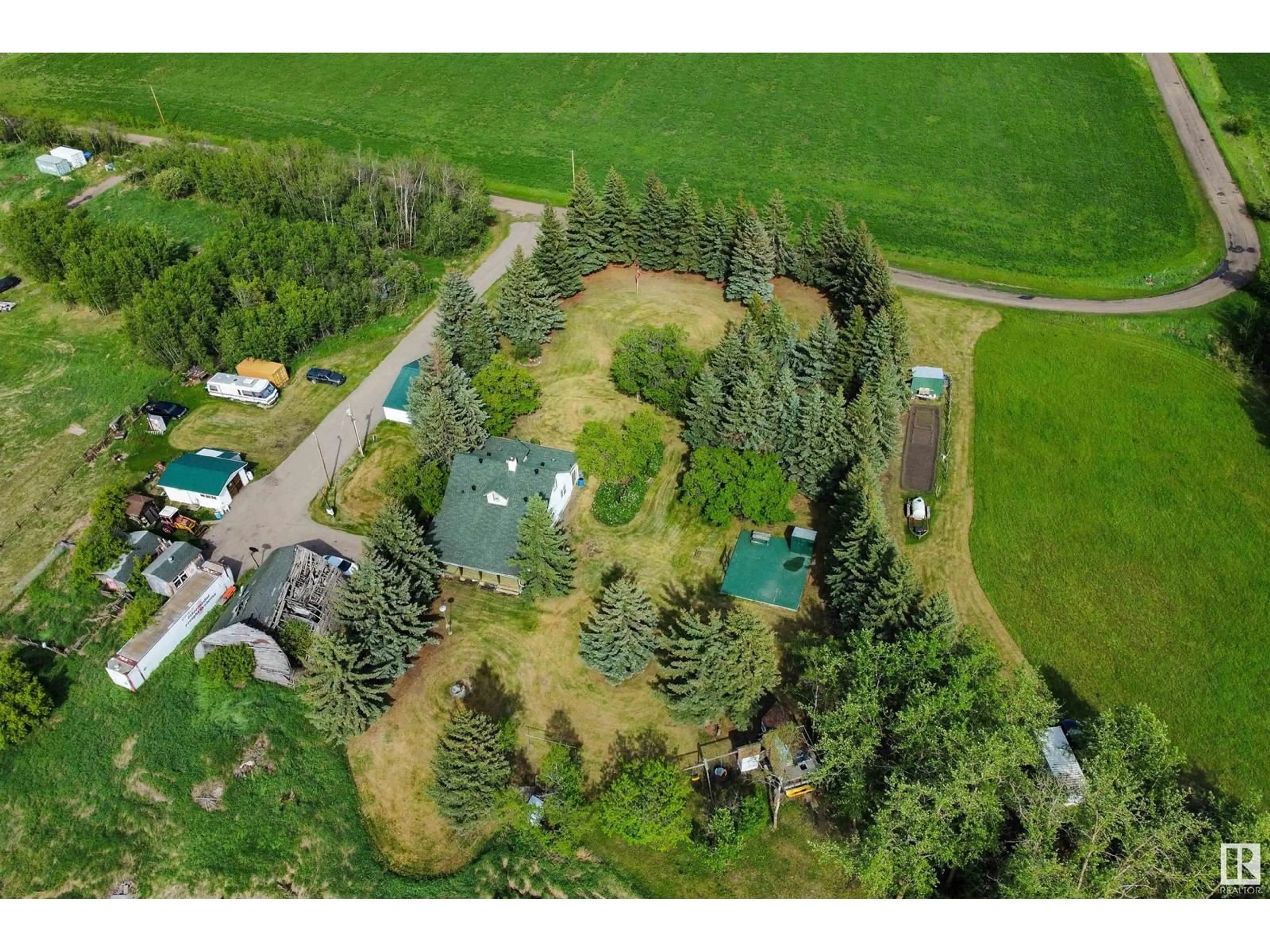 A pic from outside/outdoor area/front of a property/back of a property/a pic from drone, unknown for 54318 RGE RD 255, St. Albert Alberta T8T0T8