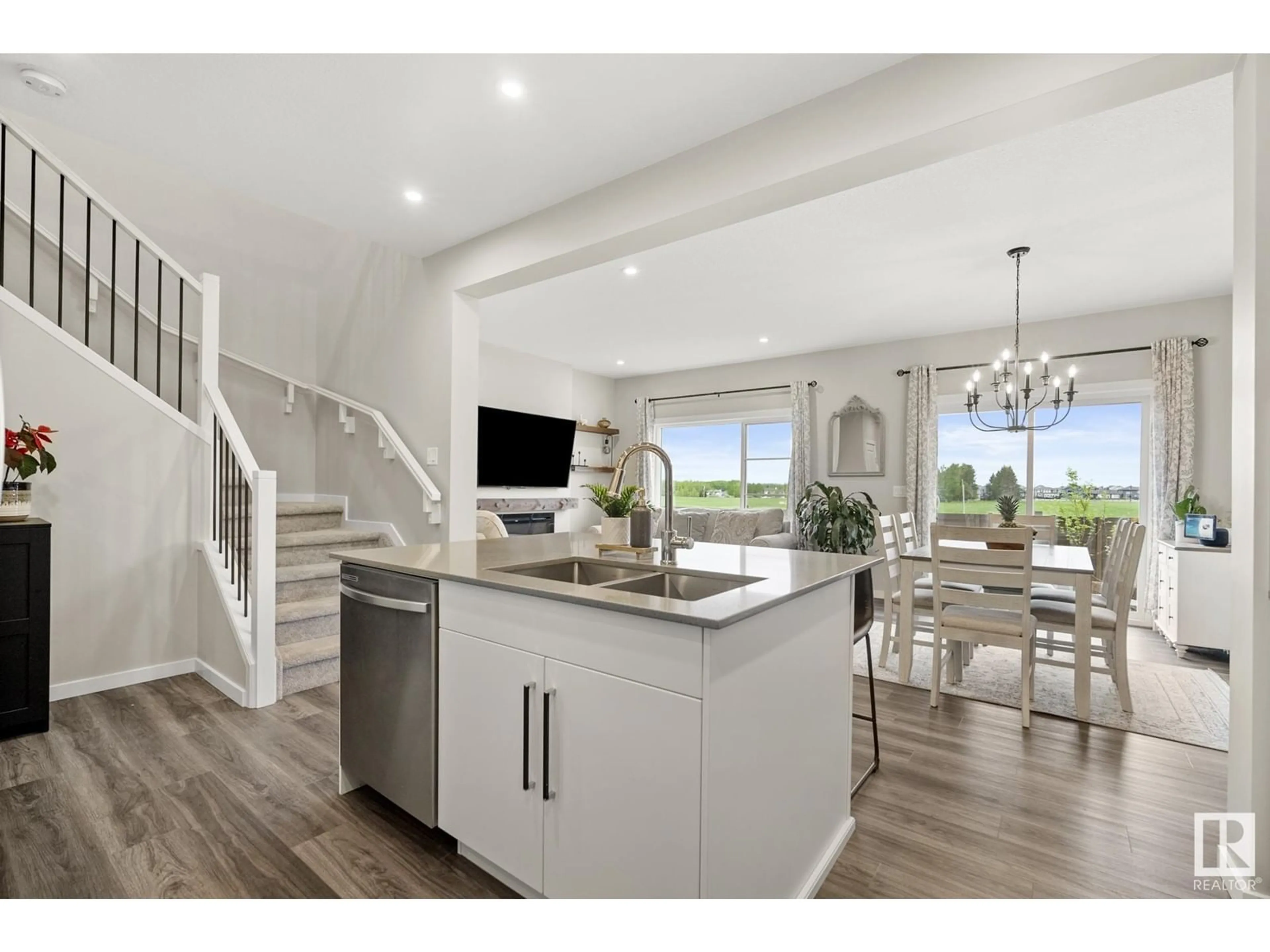 Open concept kitchen, unknown for SW - 3269 KULAY WY, Edmonton Alberta T6W5B5