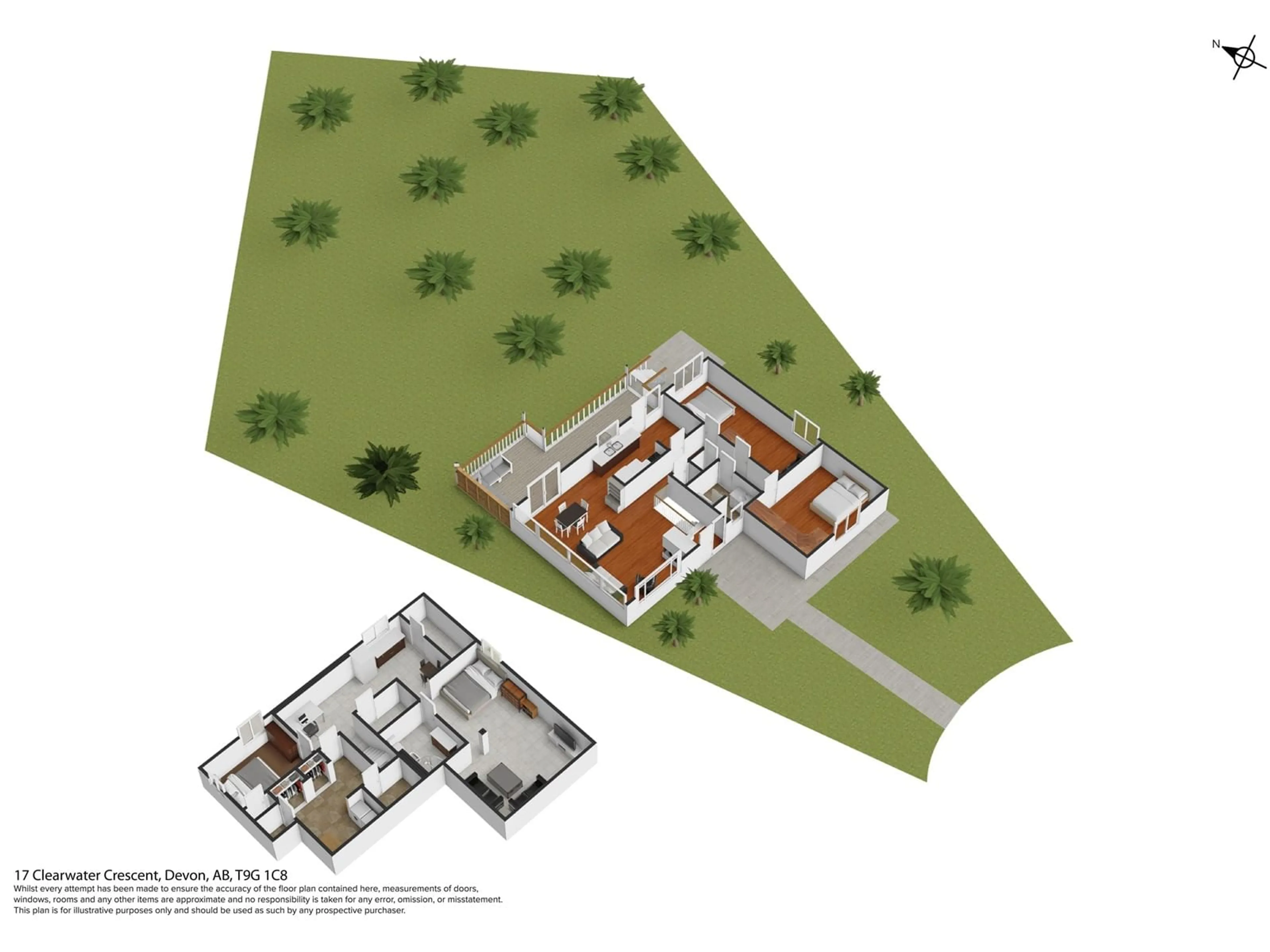 Floor plan for 17 CLEARWATER CR, Devon Alberta T9G1C8