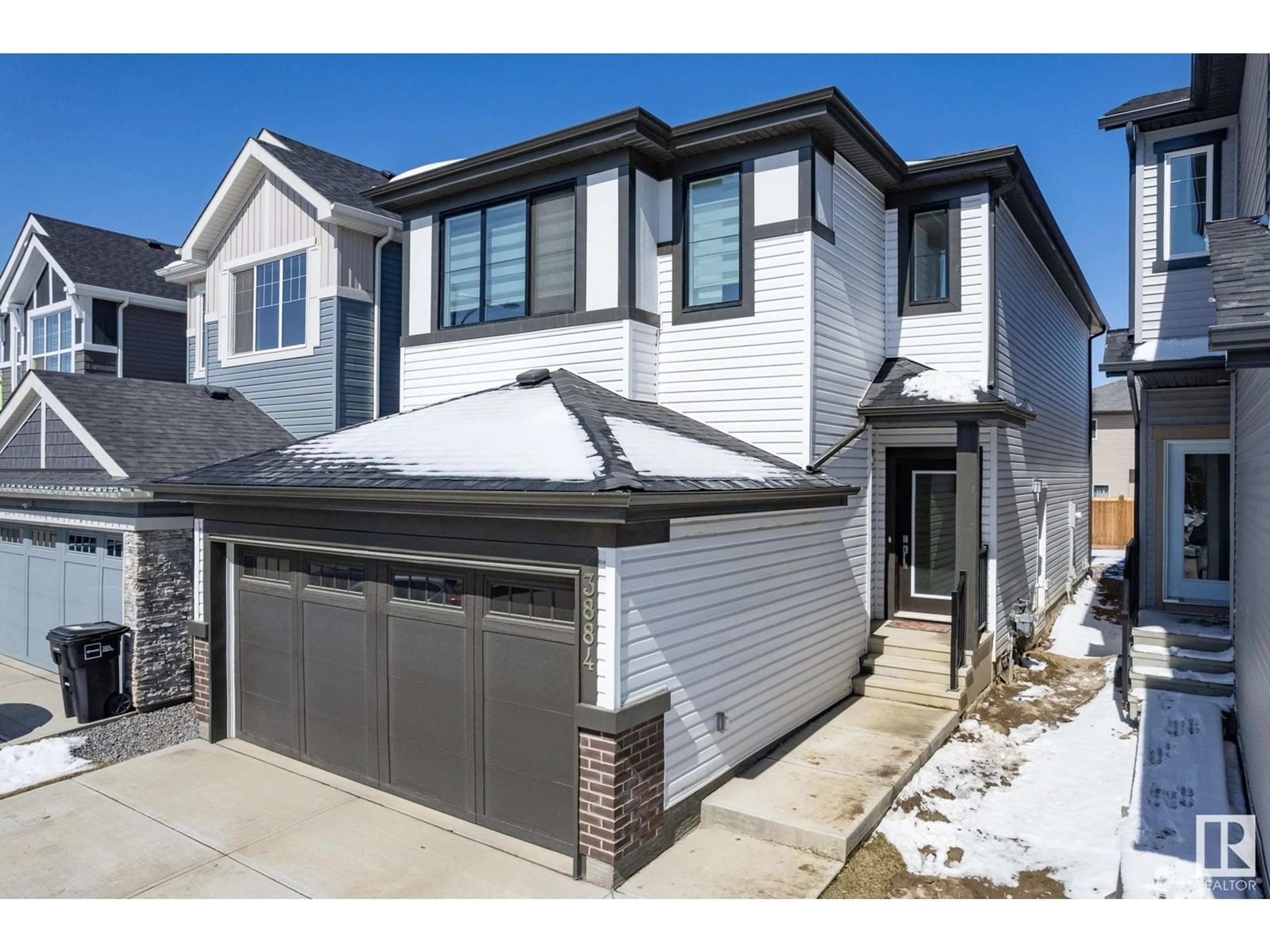 Home with brick exterior material, street for 3884 CHRU PL, Edmonton Alberta T6W5B2
