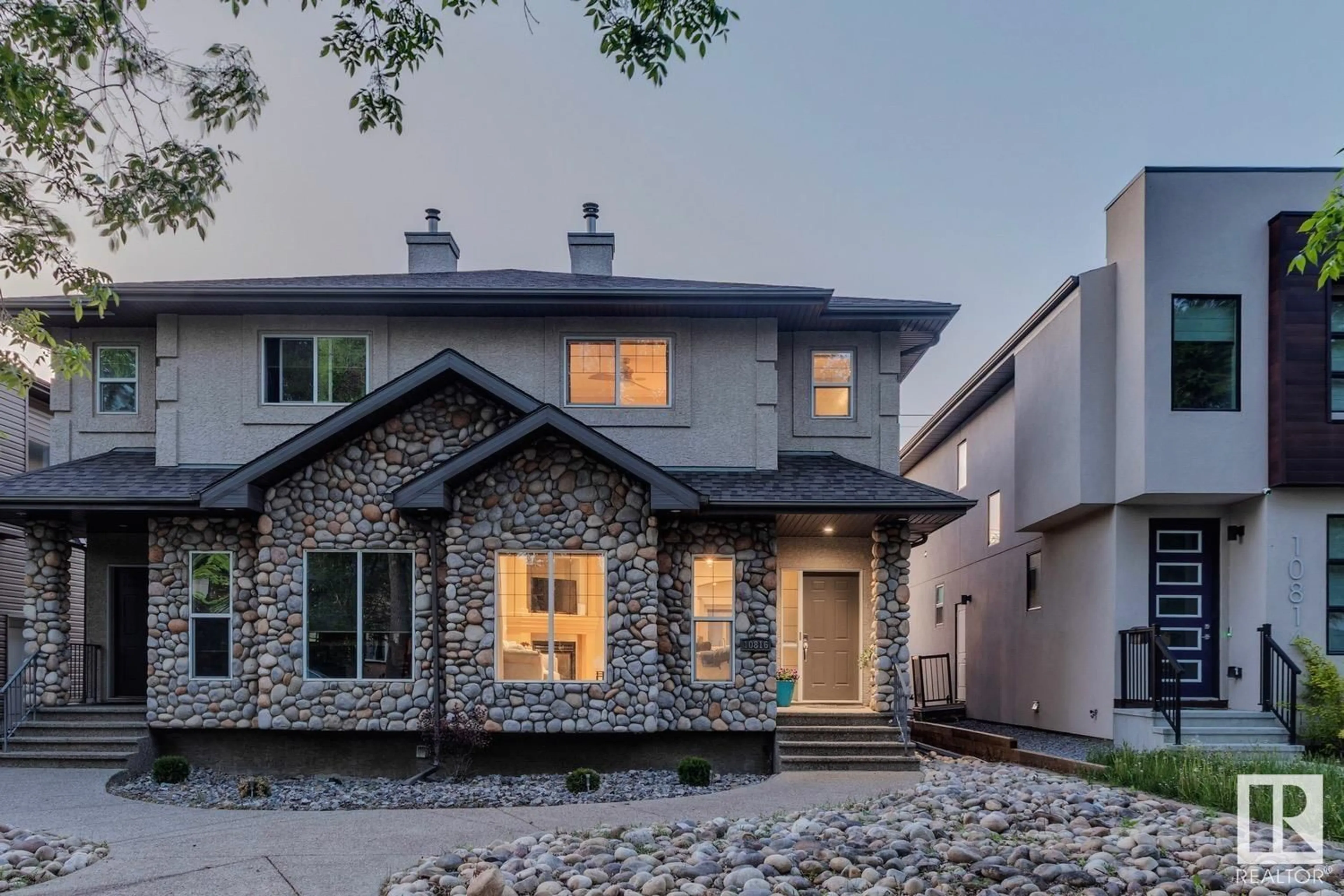 Home with brick exterior material, street for 10816 64 AV, Edmonton Alberta T6H1T2