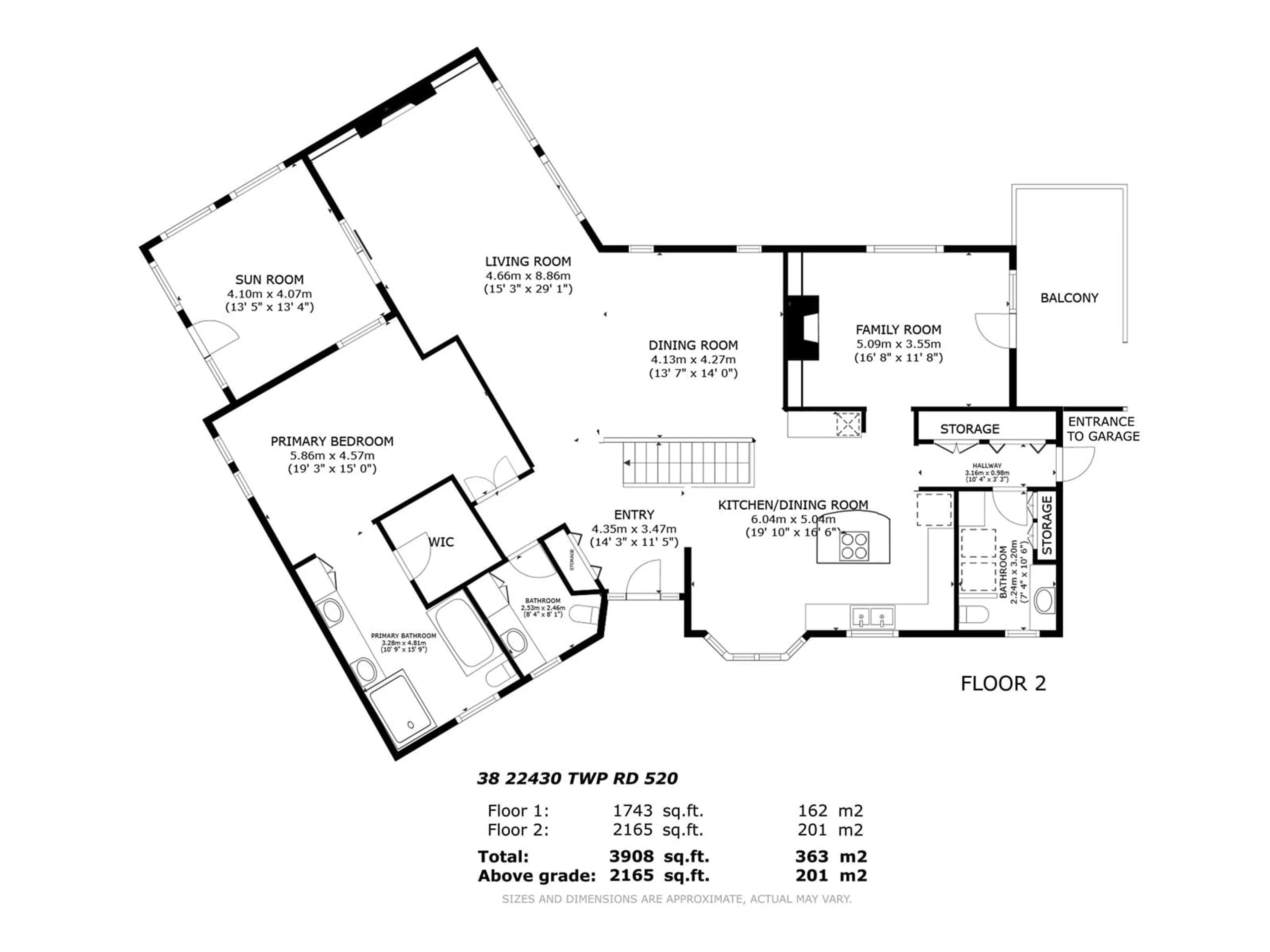 Floor plan for 38 22430 TWP RD 520, Rural Strathcona County Alberta T8C1E6