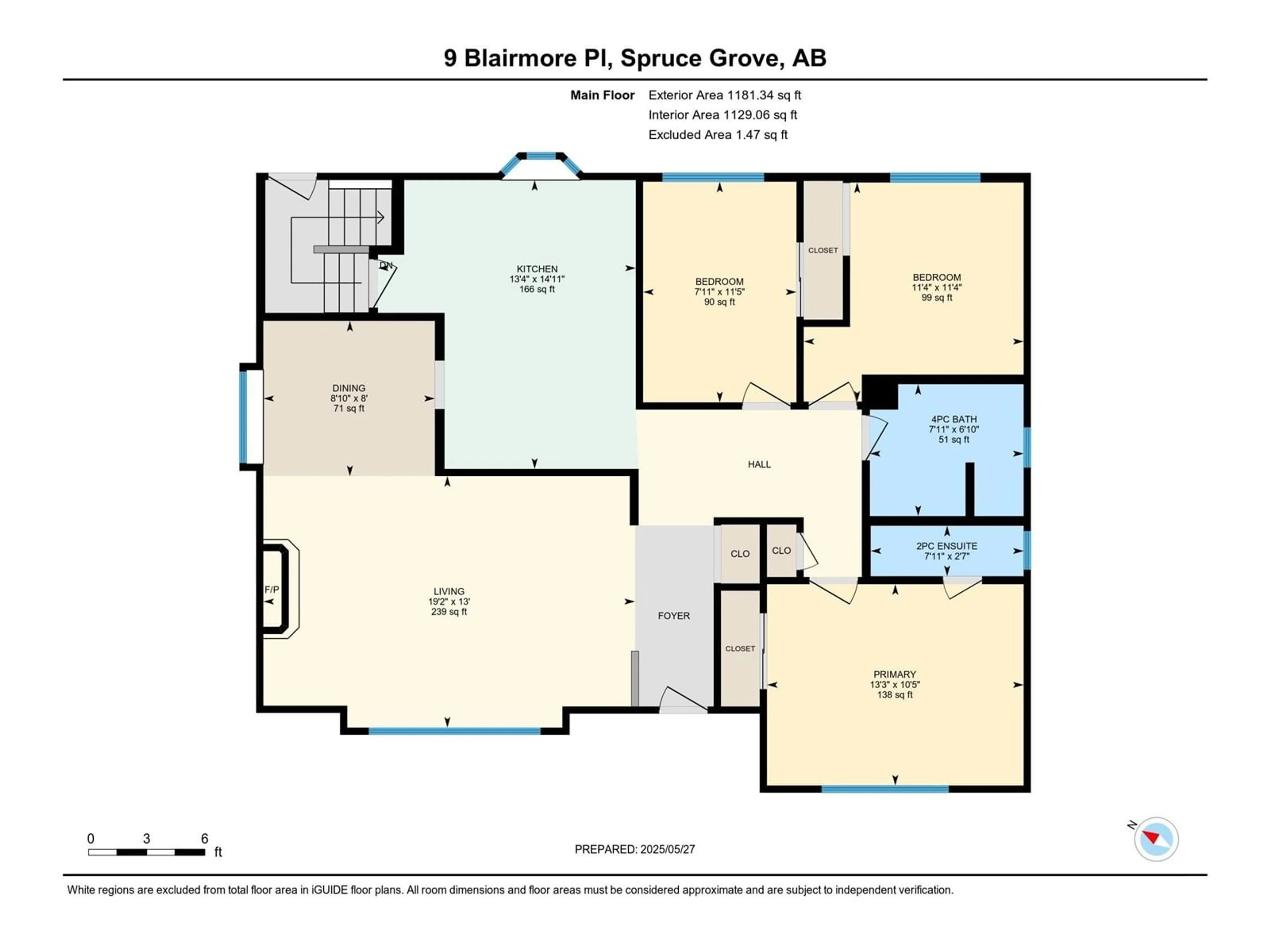 Floor plan for 9 BLAIRMORE PL, Spruce Grove Alberta T7X1H1