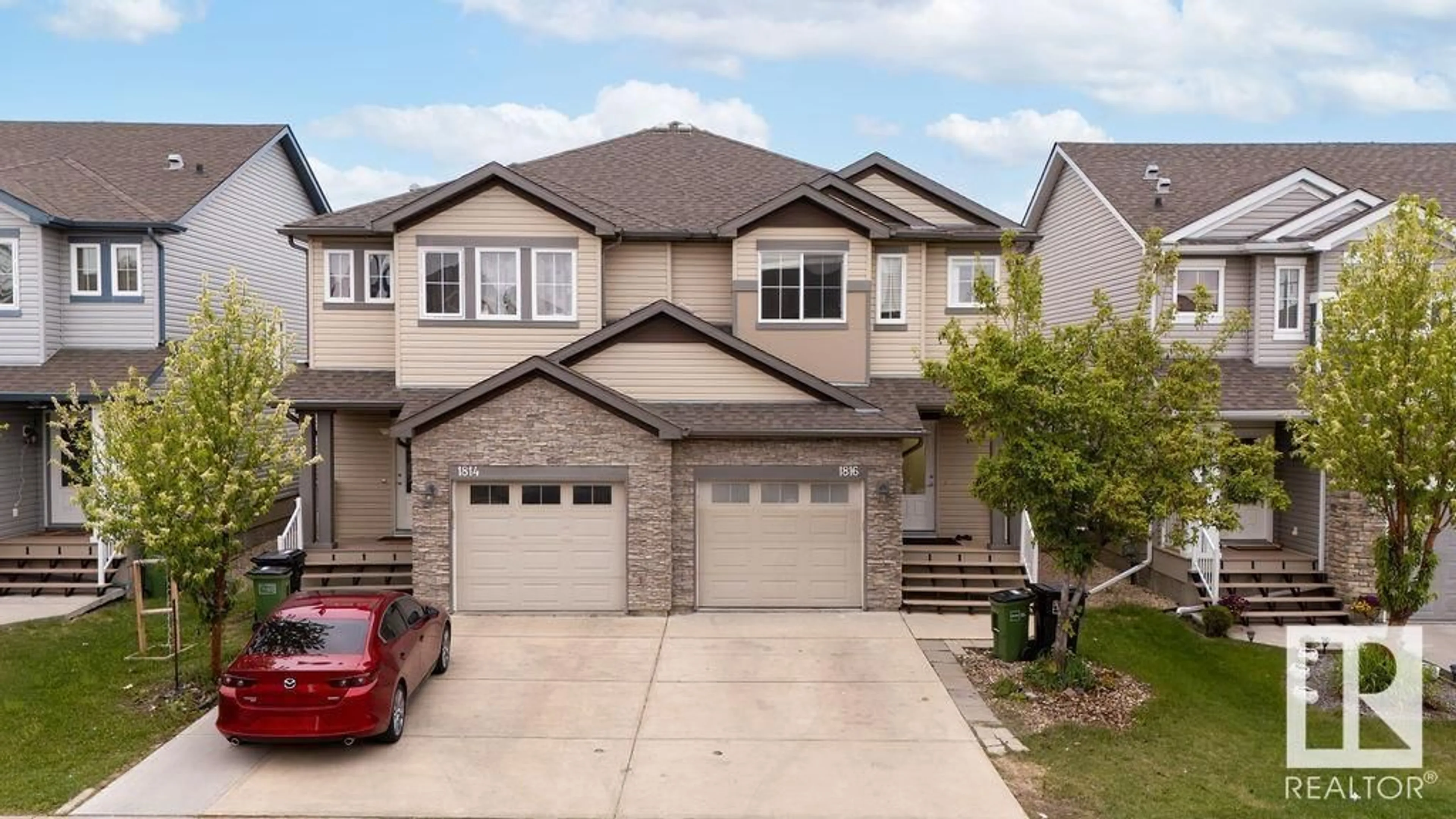 Home with brick exterior material, street for NW - 1816 28 ST, Edmonton Alberta T6T0S7