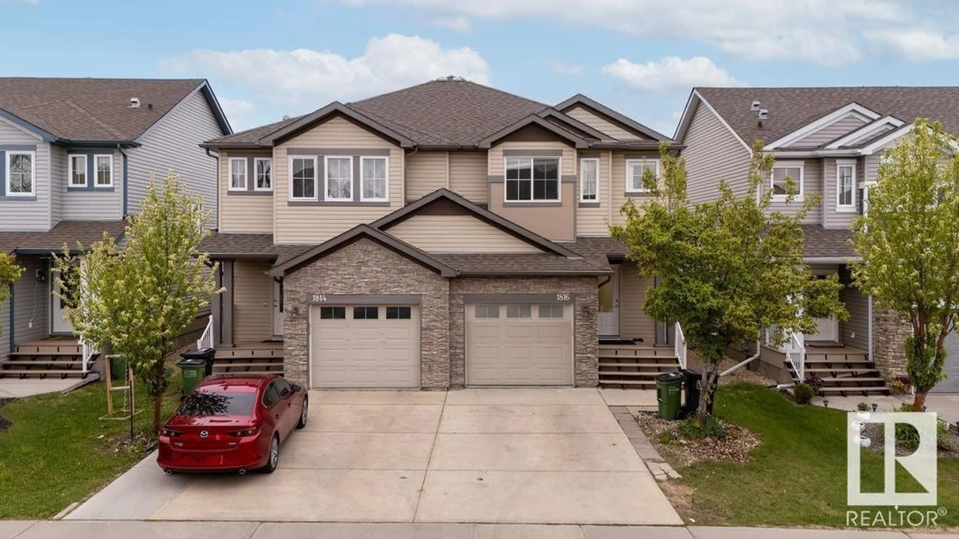 Home with brick exterior material, street for NW - 1816 28 ST, Edmonton Alberta T6T0S7