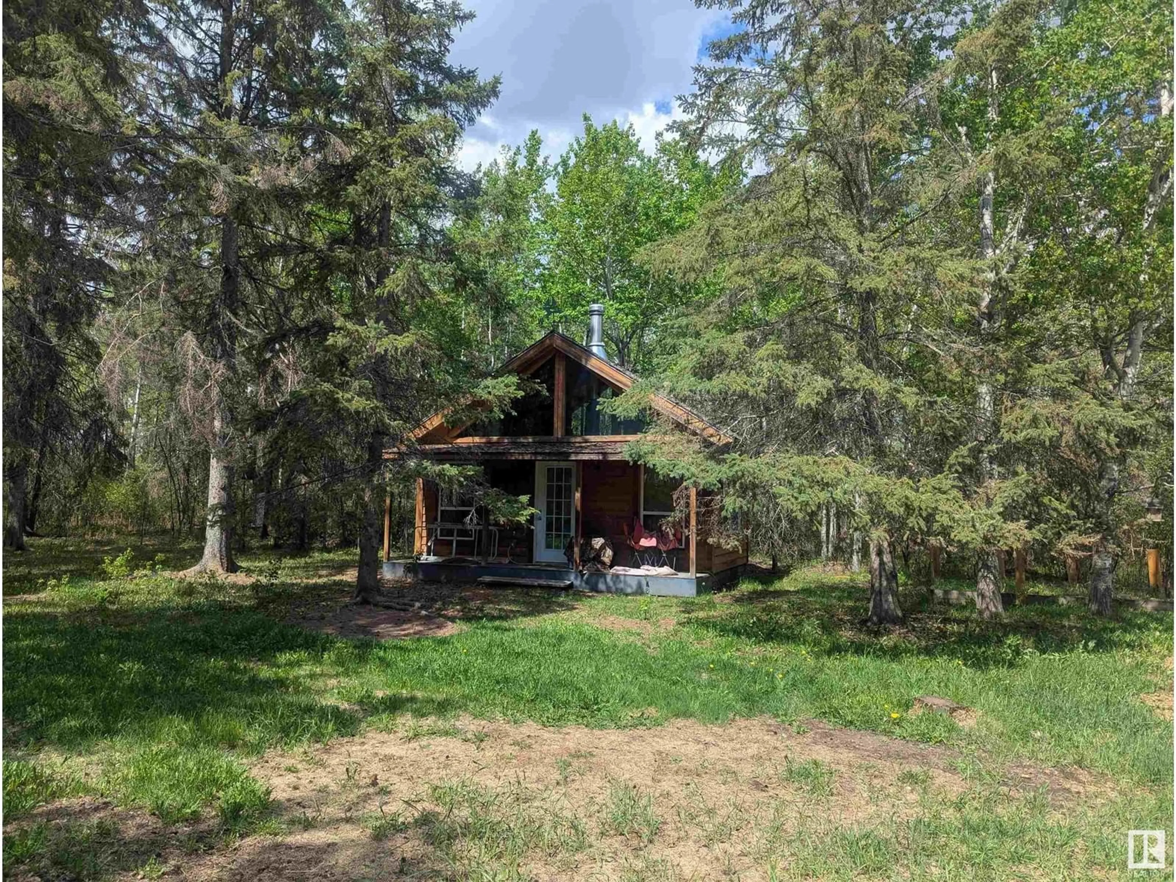 A pic from outside/outdoor area/front of a property/back of a property/a pic from drone, forest/trees view for 21535 TWP ROAD 510, Rural Leduc County Alberta T0B3M2