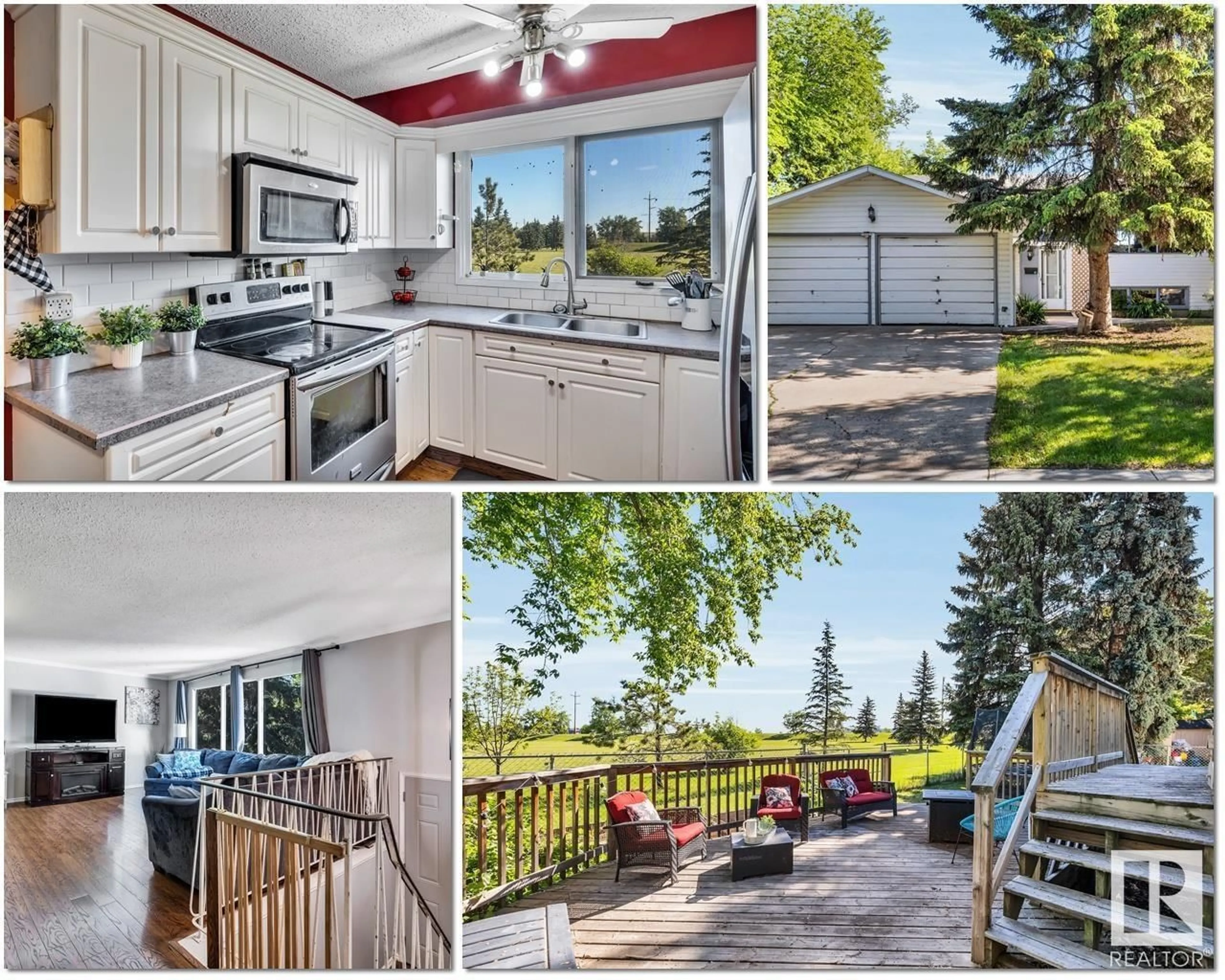 Open concept kitchen, wood/laminate floor for 33 AMHERST CR, St. Albert Alberta T8N2P7
