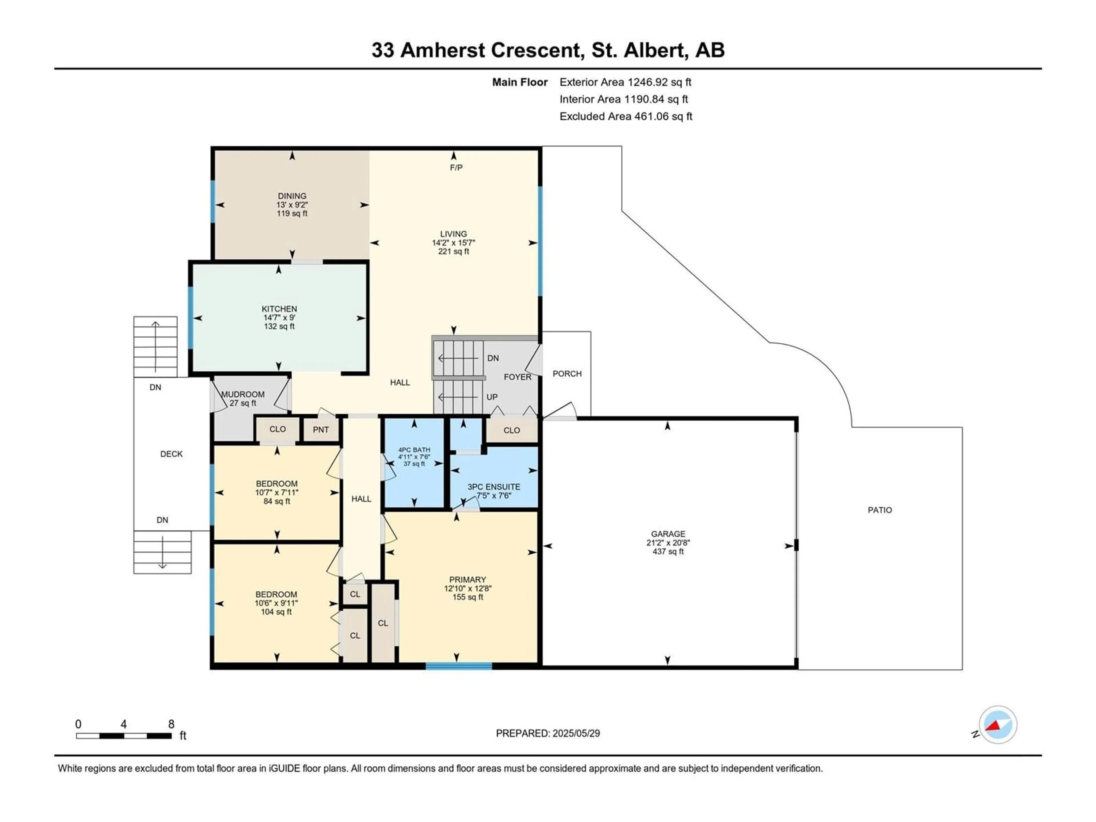 Floor plan for 33 AMHERST CR, St. Albert Alberta T8N2P7