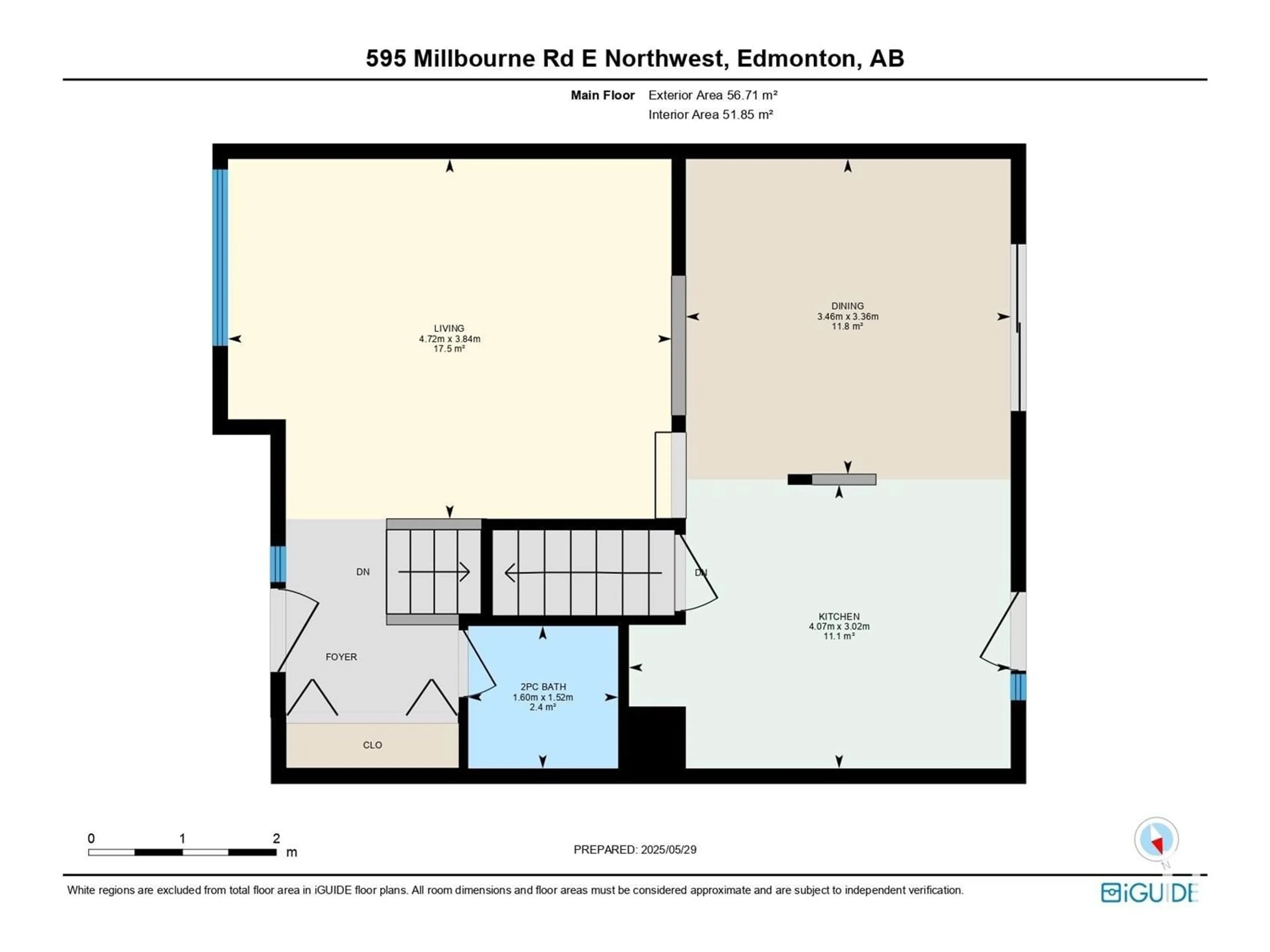 Floor plan for 595 MILLBOURNE RD E NW, Edmonton Alberta T6K3N3