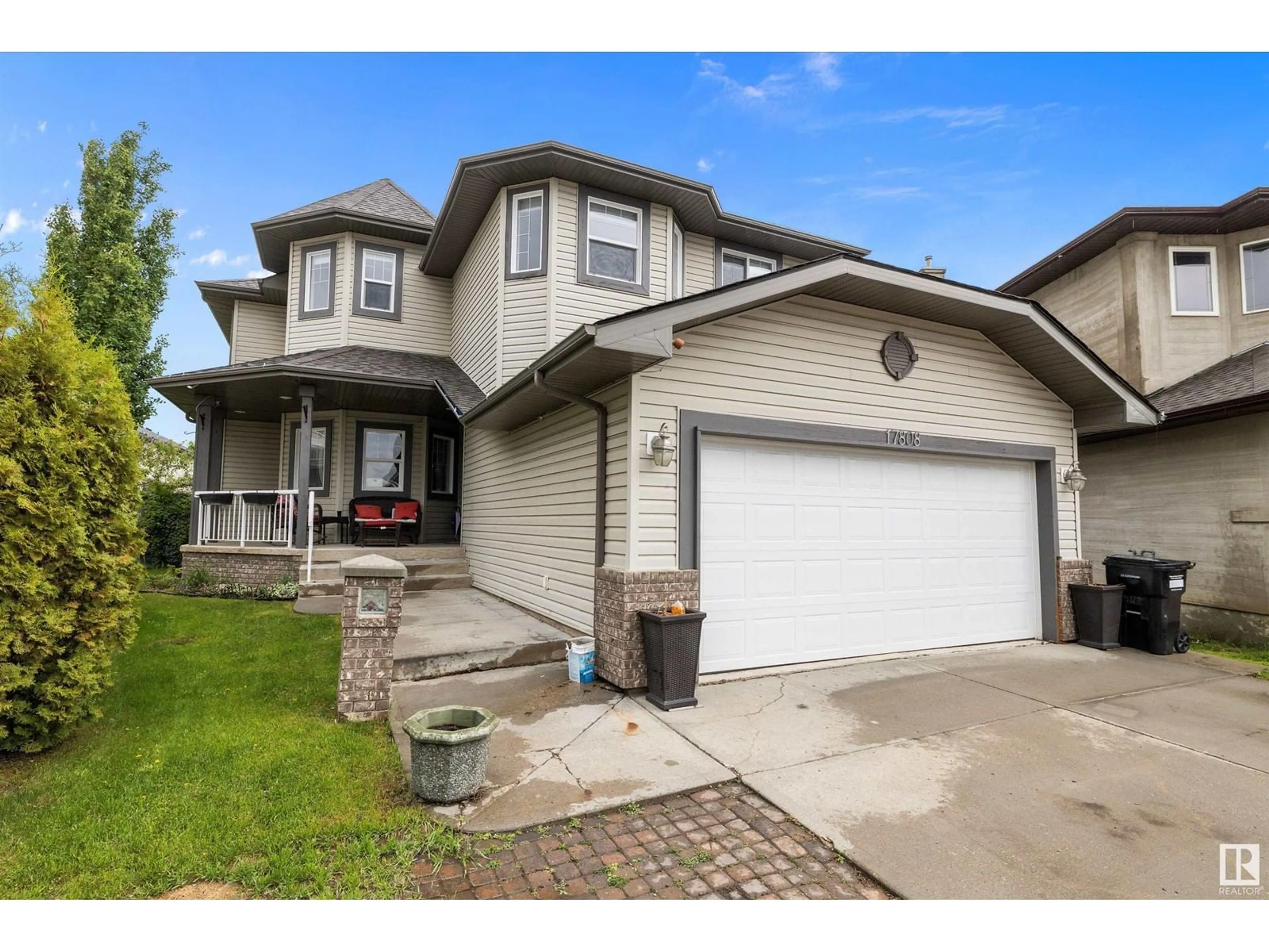 Home with vinyl exterior material, street for 17808 109 ST, Edmonton Alberta T5X6H6
