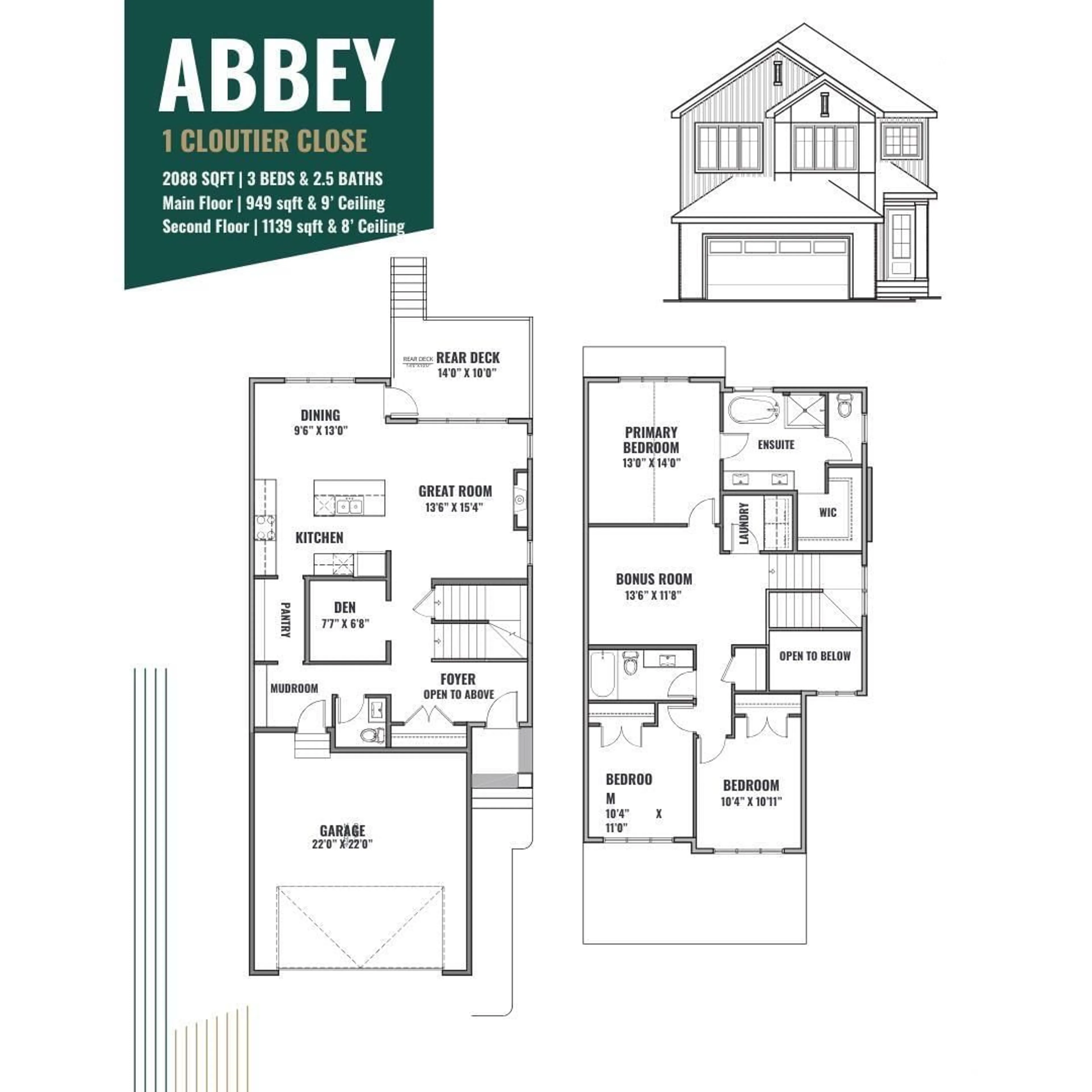 Floor plan for 1 CLOUTIER CL, St. Albert Alberta T8T2C9