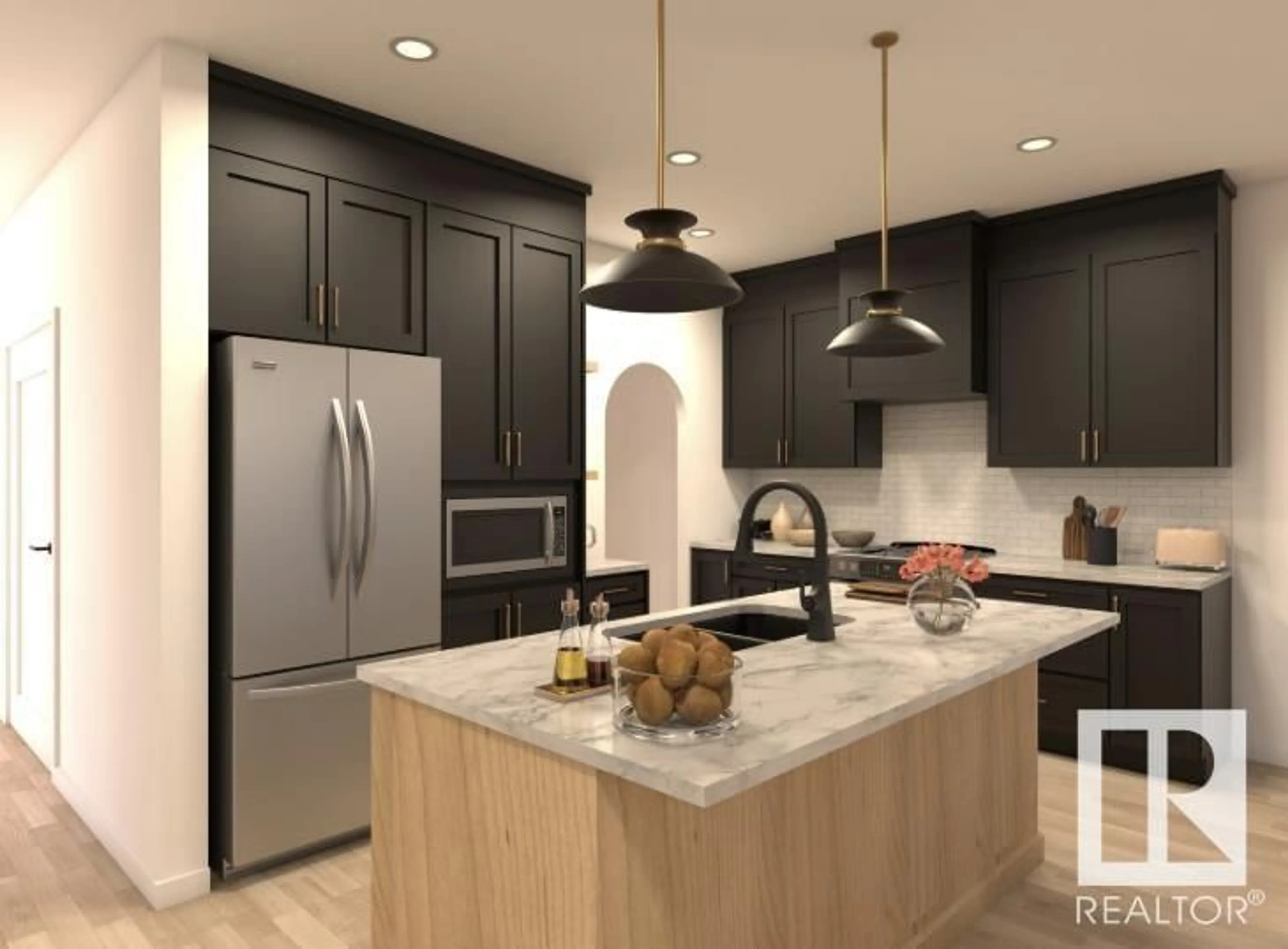 Contemporary kitchen, unknown for 1 CLOUTIER CL, St. Albert Alberta T8T2C9